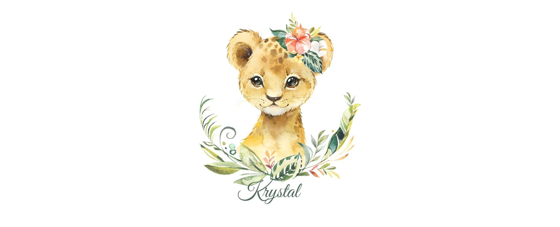 Personalized Baby Lion Table Lamp - Pink Nursery Decor for Kids' Room