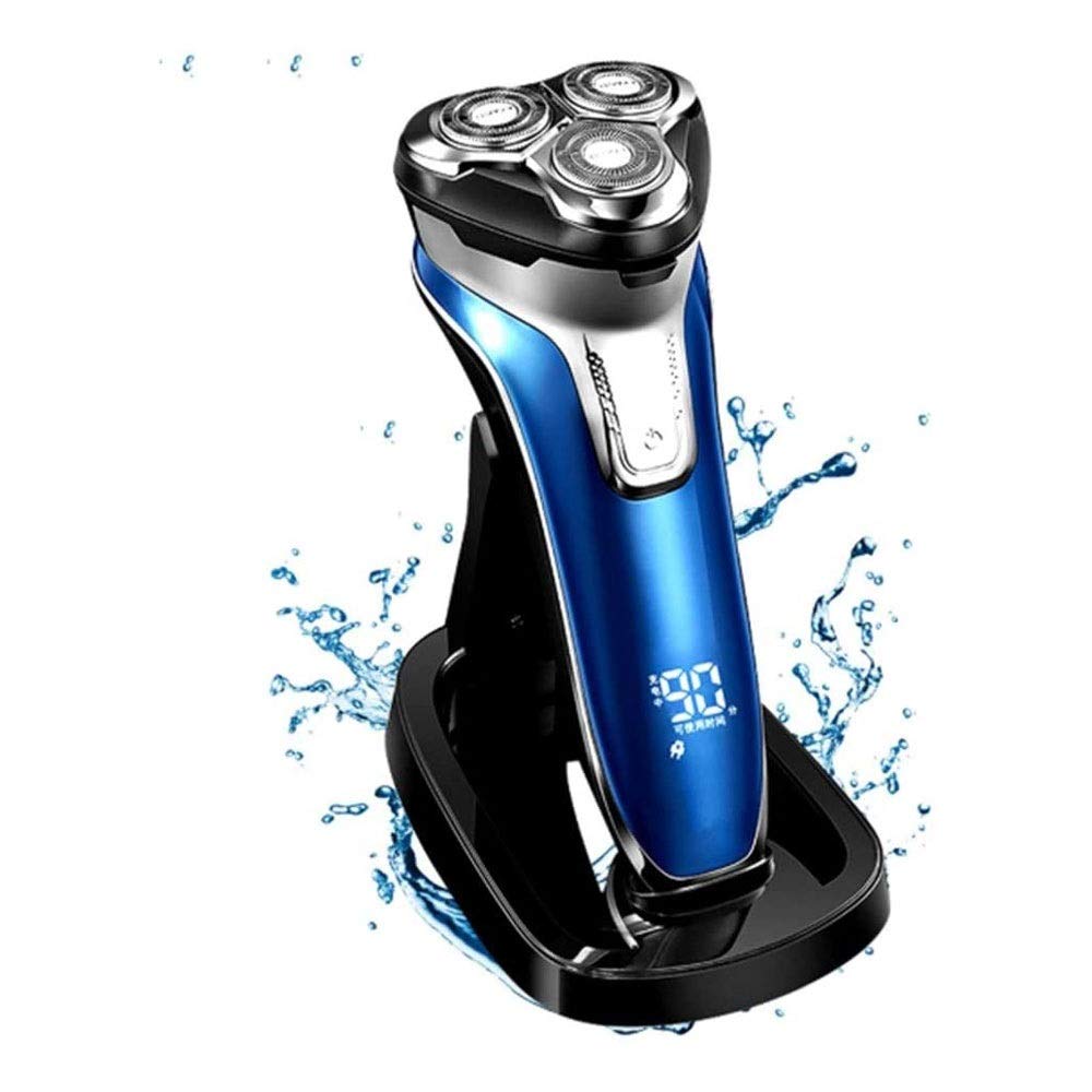 Best Electric Shavers for Men - Waterproof Rotary Facial Shaver for Dry & Wet Use - Cordless Travel Razor with Fast Charging - Perfect for Home, Gym & Business Trips