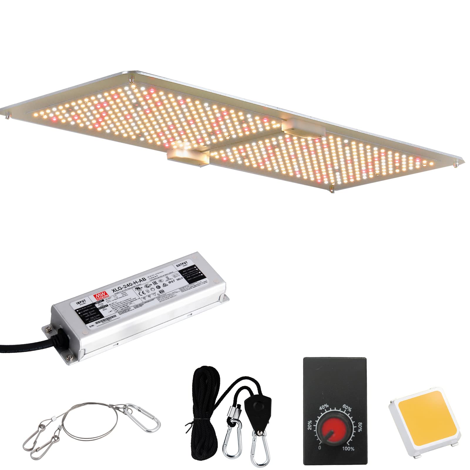 VTPHOTIC Full Spectrum LED Grow Light with Upgraded LM301B Diodes - 4.5x3ft Coverage for Indoor Plants, Hydroponic Seeding, Veg & Bloom - Perfect for Greenhouses, Grow Tents & Home Gardening