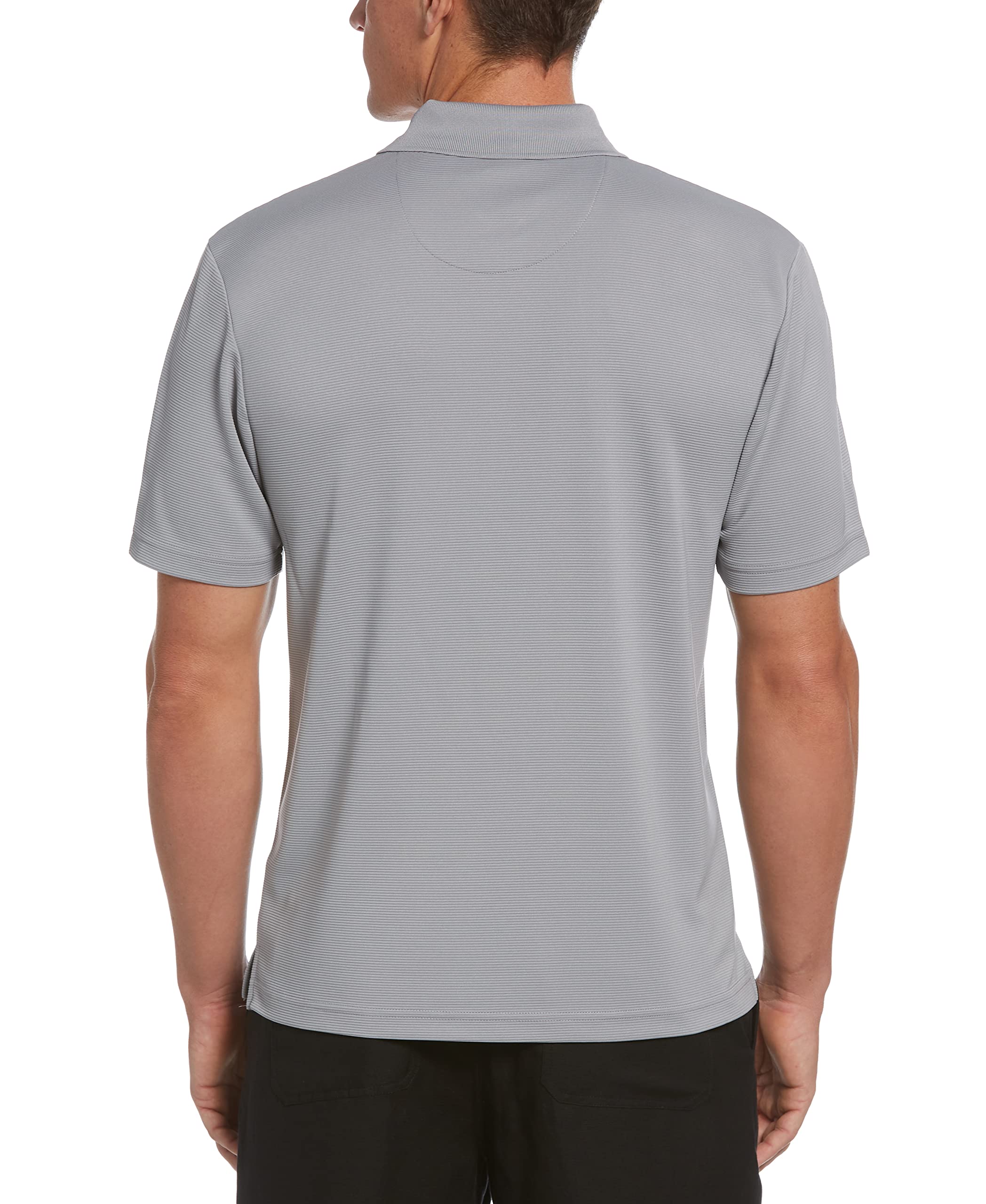 **Cubavera Men's Big & Tall Performance Polo Shirt - Moisture-Wicking, Breathable, Regular Fit (S-5X) - Sleet Color - Perfect for Work, Golf & Casual Wear**