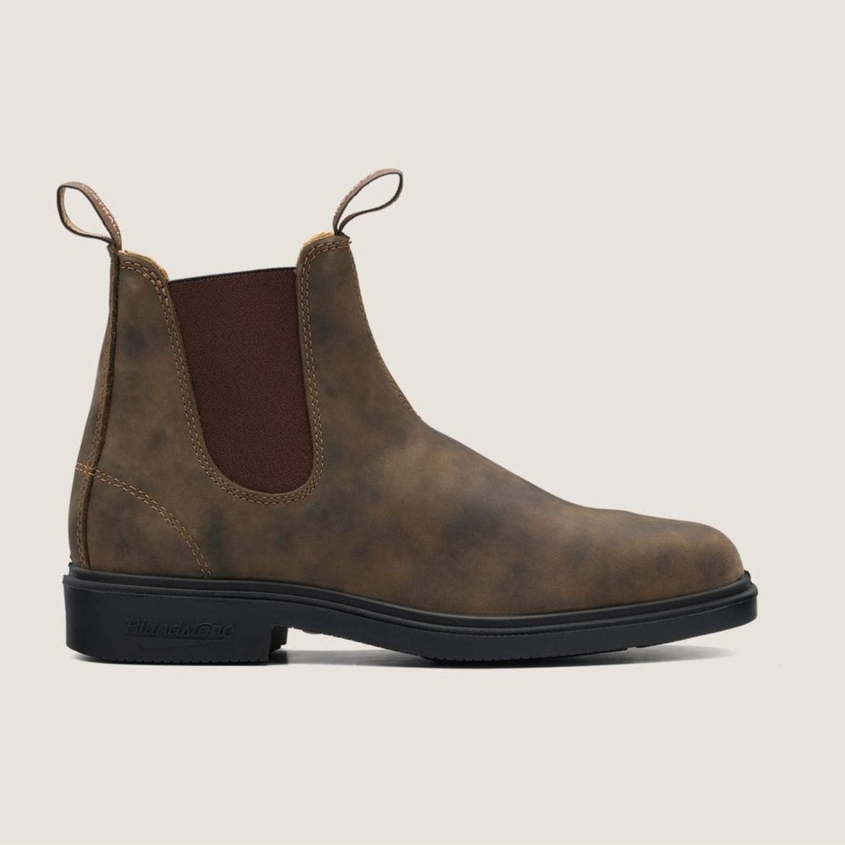 Premium Blundstone 1306 Leather Chelsea Boots for Men & Women - Rustic Brown Waterproof Work Boots for Outdoor, Hiking & Casual Wear