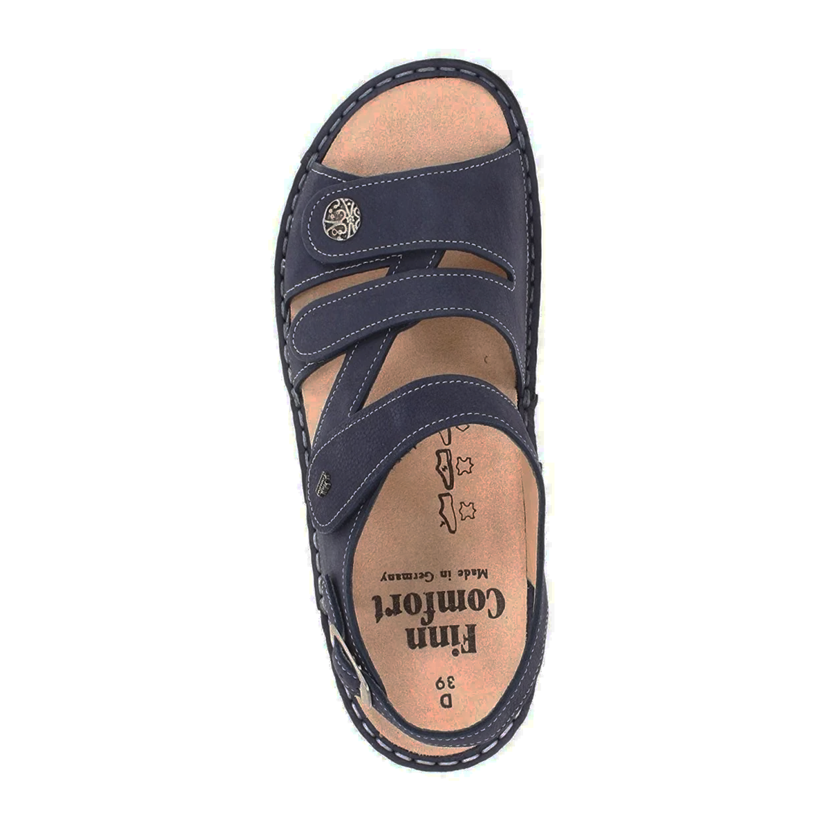 Finn Comfort Gomera S Backstrap Sandal for Women - Premium Leather Comfort Sandals with Arch Support | Perfect for Walking, Travel & Summer Outfits