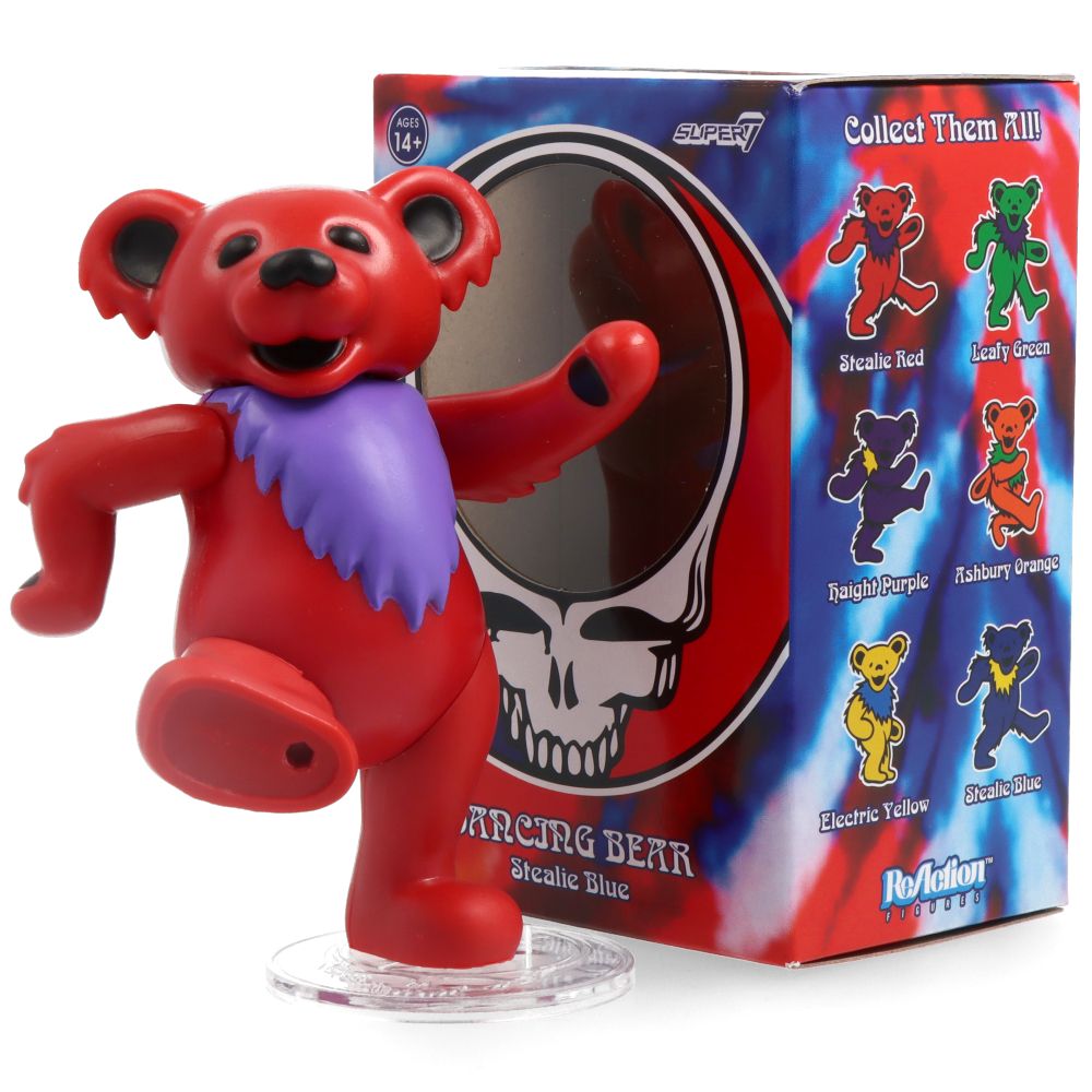 Grateful Dead Dancing Bears ReAction Figure - Vintage Collectible Toy for Music Fans & Grateful Dead Merchandise Lovers - Perfect for Display, Gifts, and Deadhead Collections