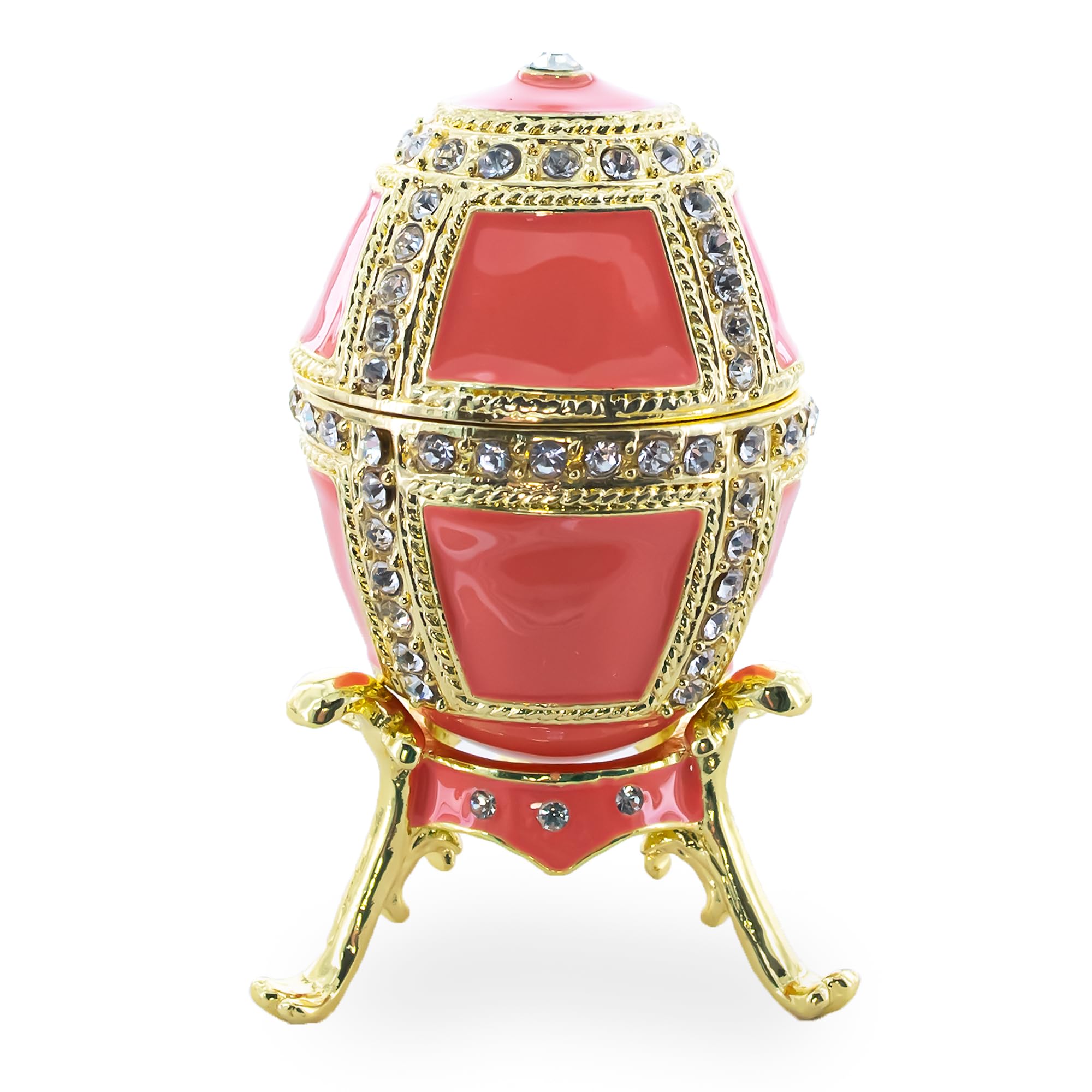 BestPysanky 1890 Danish Palaces Royal Imperial Easter Egg - Hand-Painted Ukrainian Style Decorated Egg for Easter Celebrations, Home Decor & Gift Giving
