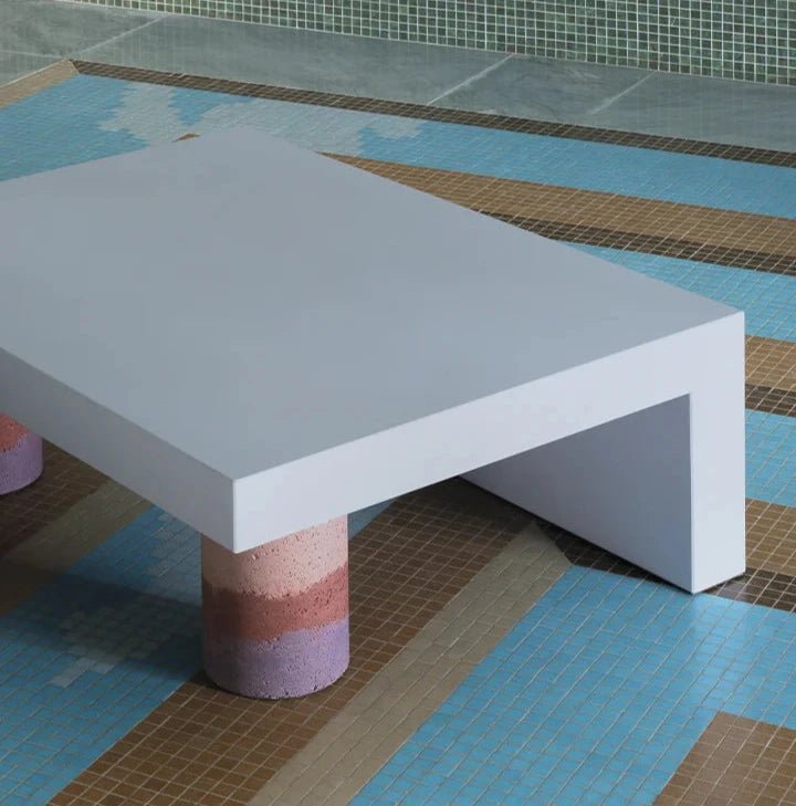 **CIMENTO Alberoni Modern Coffee Table - Mid-Century Style Living Room Furniture for Home Decor & Entertaining**