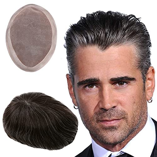1B Mixed 10% Grey White Hair