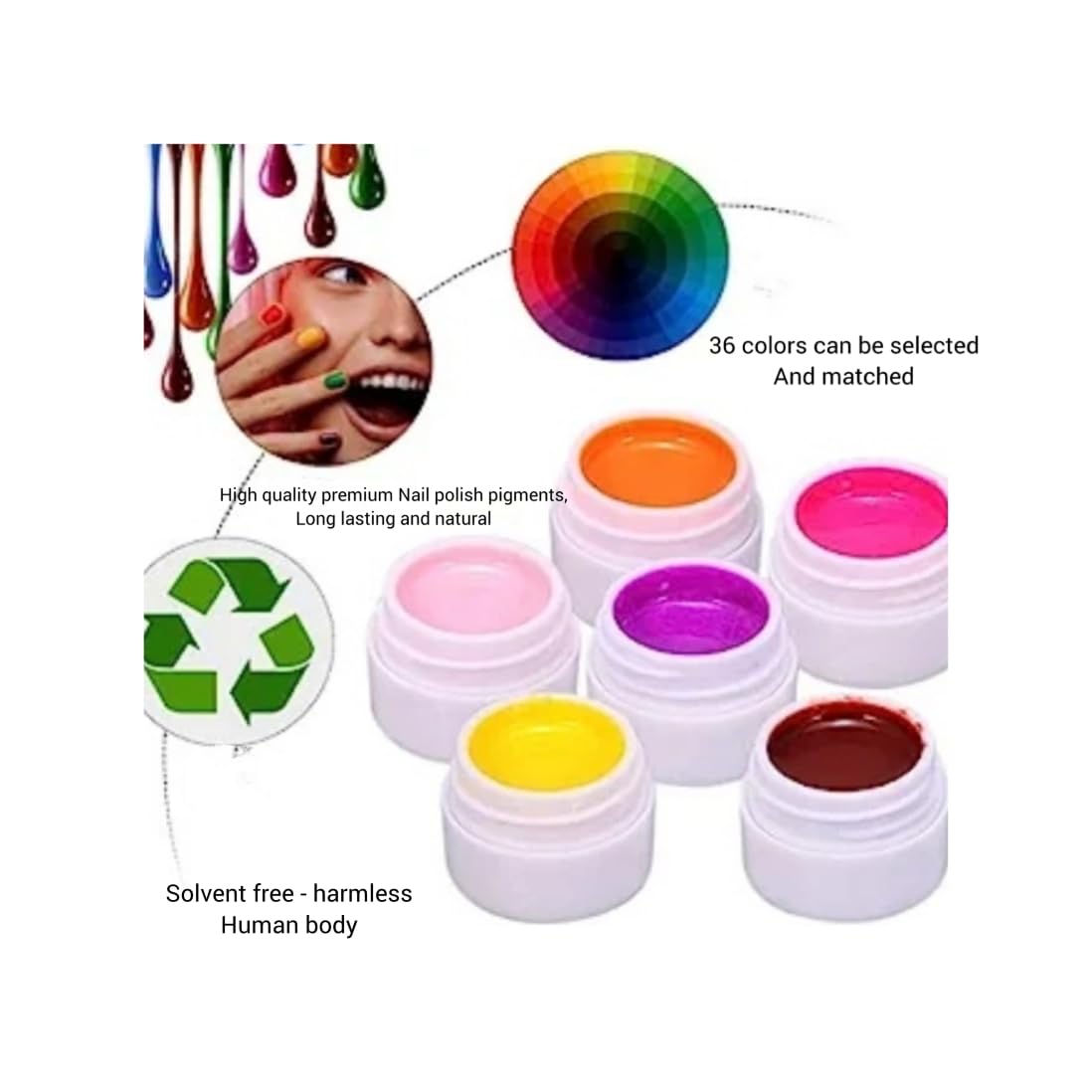 Feelhigh 36 Colors Gel Nail Polish Kit - French Ombre Nail Art Set with Solid Gel Polish for DIY Manicure & Salon Use | Perfect for Home Nail Design, Professional Salon Services, and Gift Giving