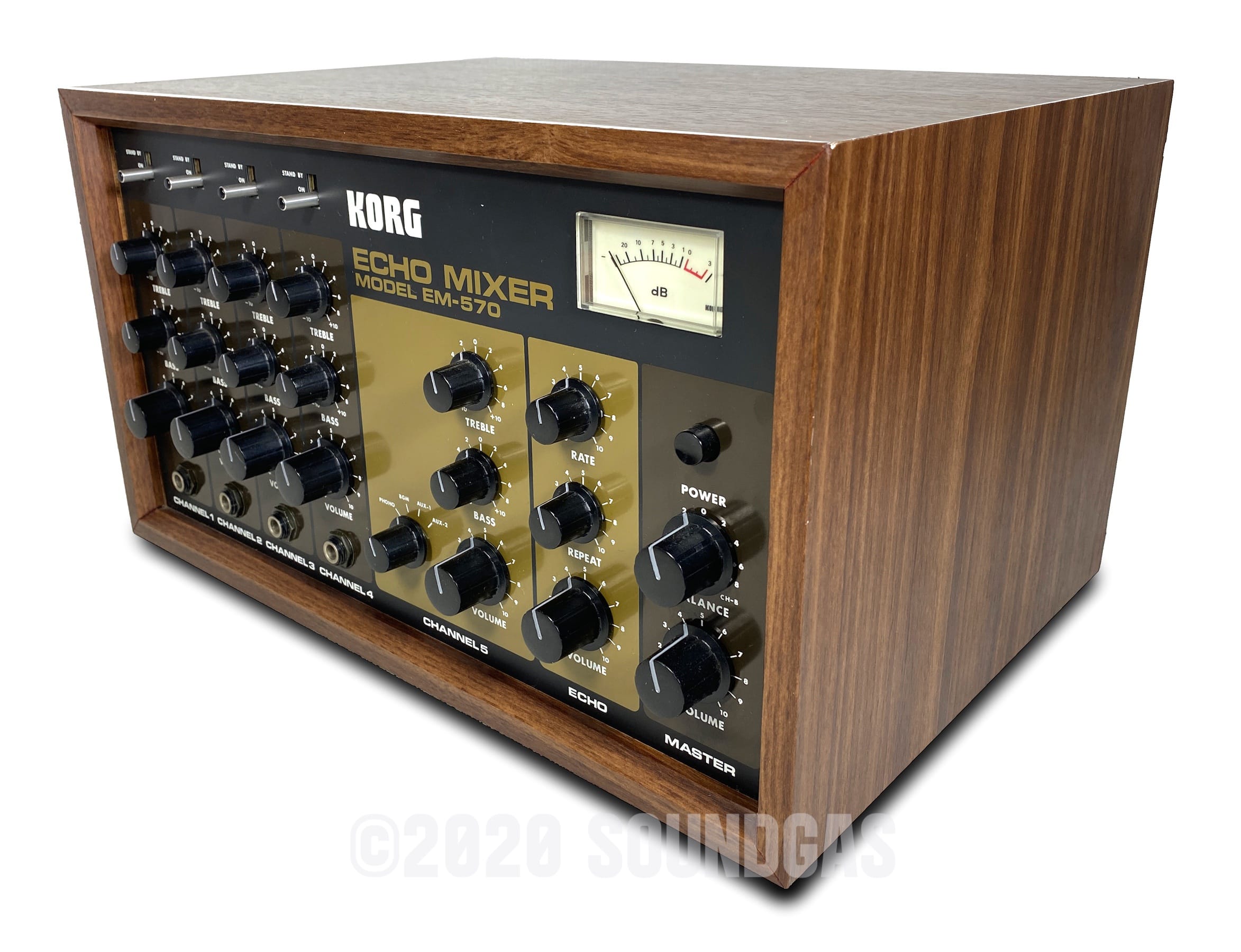 Korg EM 570 Echo Mixer - Professional Audio Mixer with Echo Effects for Live Performances & Studio Recording | Perfect for Musicians, DJs & Podcasters