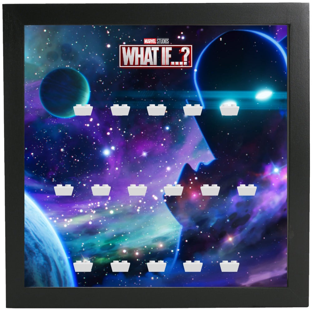 Lego® Marvel What If...? Minifigure Display Frame - The Watcher Collectible Stand for Lego Minifigures | Perfect for Showcasing Marvel Superhero Collections in Home or Office