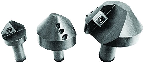 HHIP 2001-0010 3-Piece 60 Degree Indexable Countersink & Chamfer Tool Set for Metalworking - Perfect for Drilling, Deburring & Beveling in Automotive, Aerospace & DIY Projects