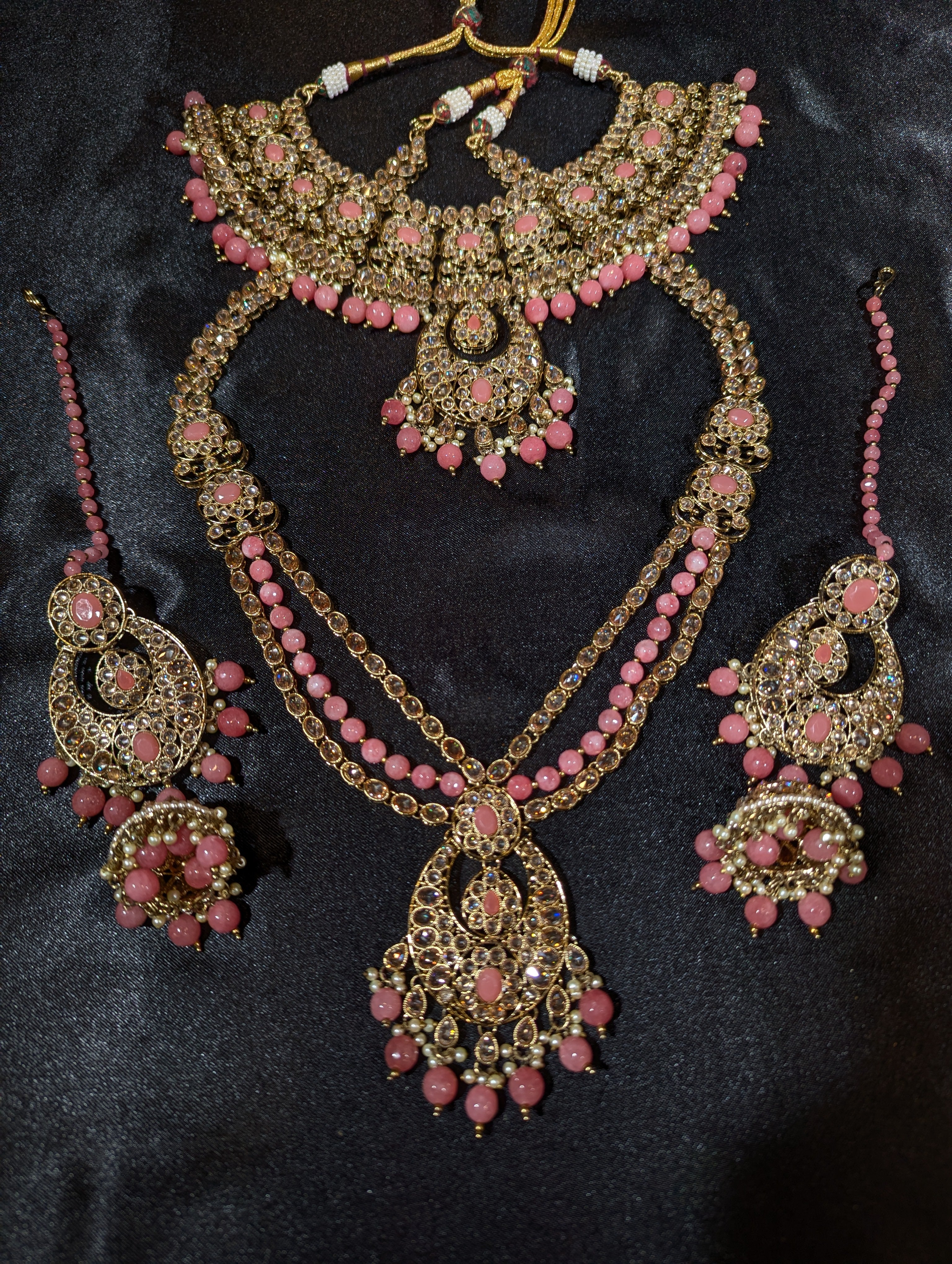 Mitali Polki Bridal Jewelry Set - Traditional Indian Wedding Necklace, Earrings & Bangles for Brides - Perfect for Weddings, Festivals & Special Occasions