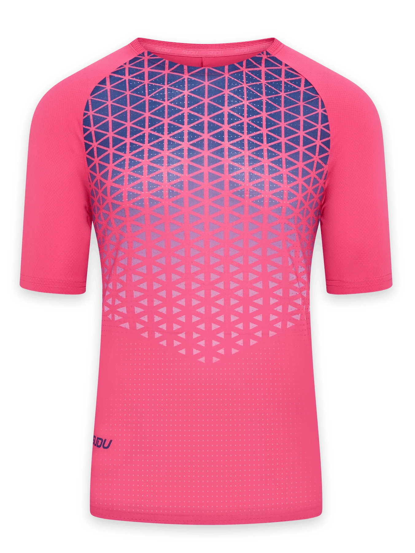 SRT SS 01 Short Sleeve T-Shirt for Men - Soft Cotton Casual Tee in Pink & Dark Blue - Perfect for Summer Outfits, Gym Wear and Everyday Comfort