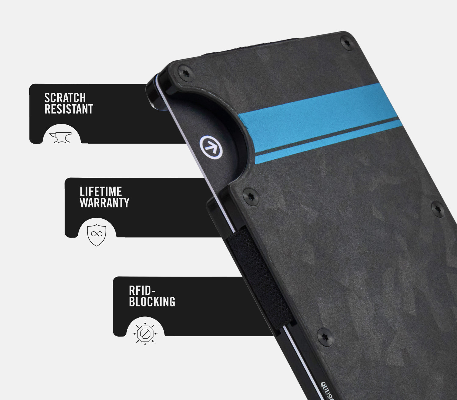 Ridge Wallet - Slim Minimalist RFID Blocking Front Pocket Wallet for Men | Durable Aluminum & Carbon Fiber | Perfect for Everyday Carry, Travel & Gifts | Hennessey Performance 24 Edition