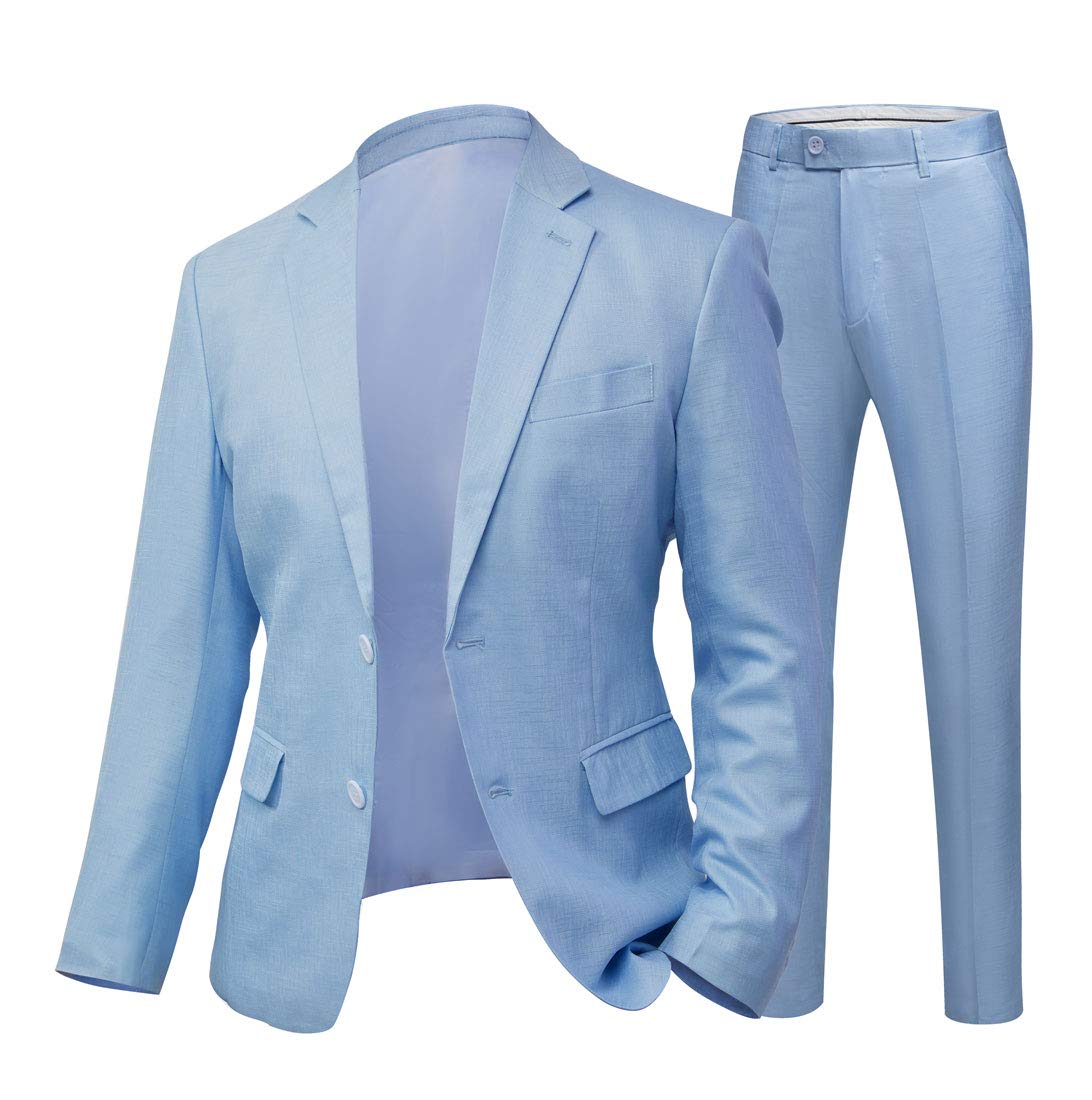 Ivory Summer Beach Wedding Suits for Men - 2 Piece Groom Tuxedo Set with 2 Buttons | Perfect for Beach Weddings, Summer Parties & Formal Events