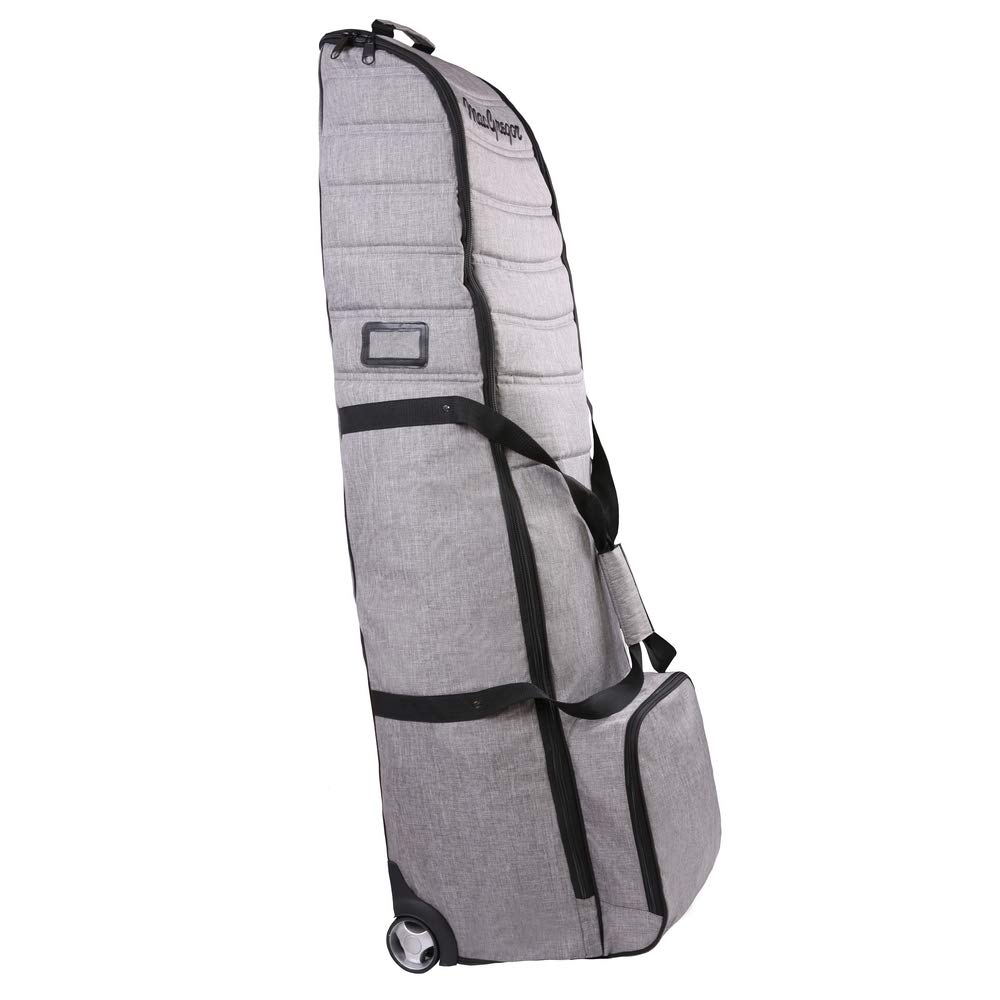MacGregor Golf Deluxe Padded Travel Cover with Wheels - Heather Grey - Protective Golf Bag Case for Air Travel & Storage - Durable Golf Club Carrier for Tournaments & Vacations