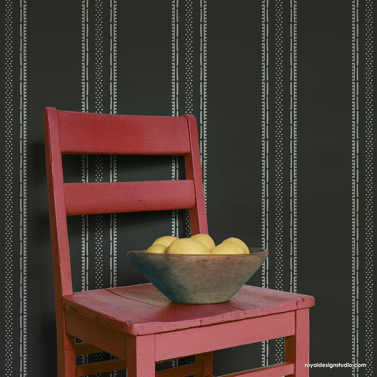 Liam Stripe Wall Stencil - DIY Home Decor Painting Template for Walls, Furniture & Crafts - Perfect for Bedrooms, Living Rooms & Accent Walls