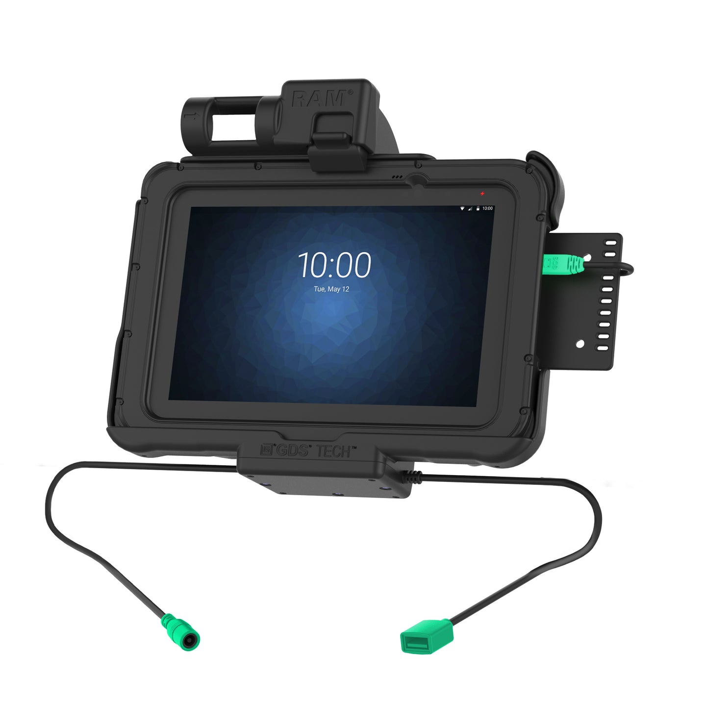 GDS® Power & Data Dock for Zebra ET5x 8.3 & 8.4 Series - RAM HOL ZE10PDU - Charging Station with Data Transfer for Warehouse & Retail Use