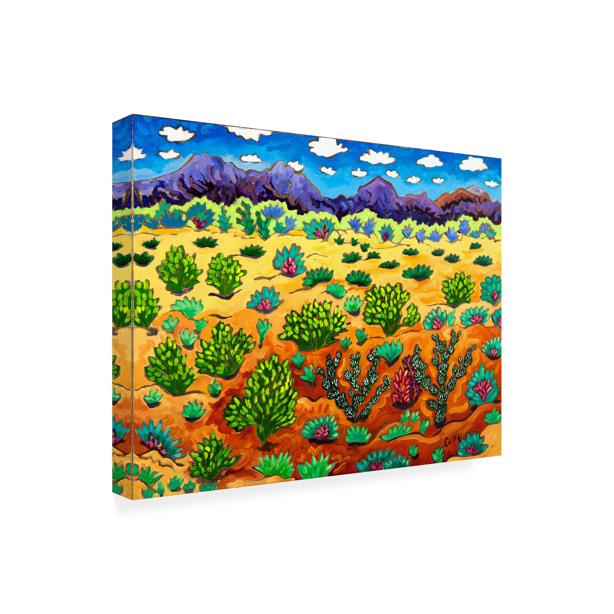 Trademark Fine Art 'Western Destination' Canvas Wall Art by Cathy Carey - Perfect for Living Room, Bedroom & Office Decor