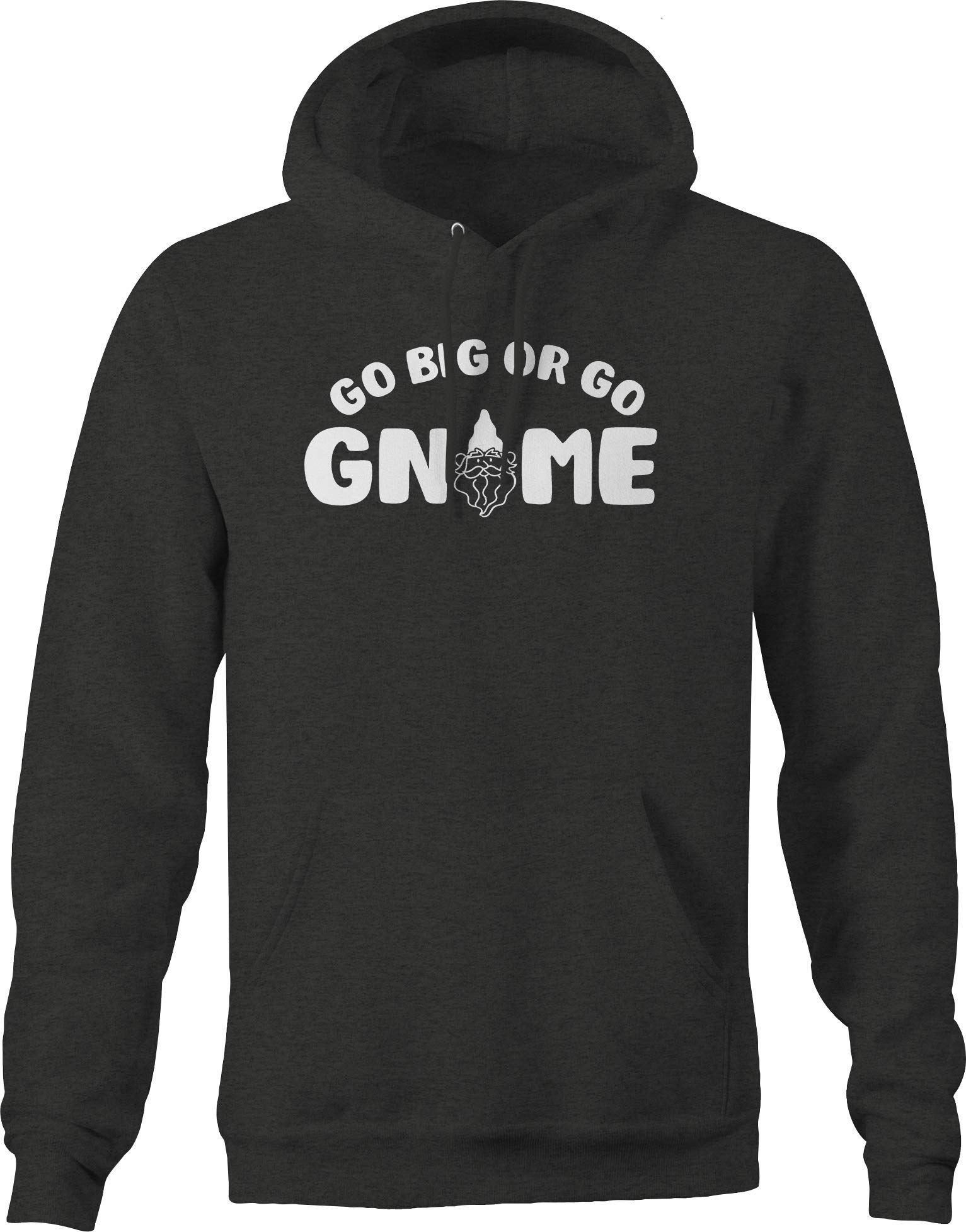 Funny Mythical Fantasy Gnome Hoodie for Men - Good Luck Decoration Dark Grey Sweatshirt | Perfect for Halloween Costumes, Fantasy Lovers & Unique Gift Ideas