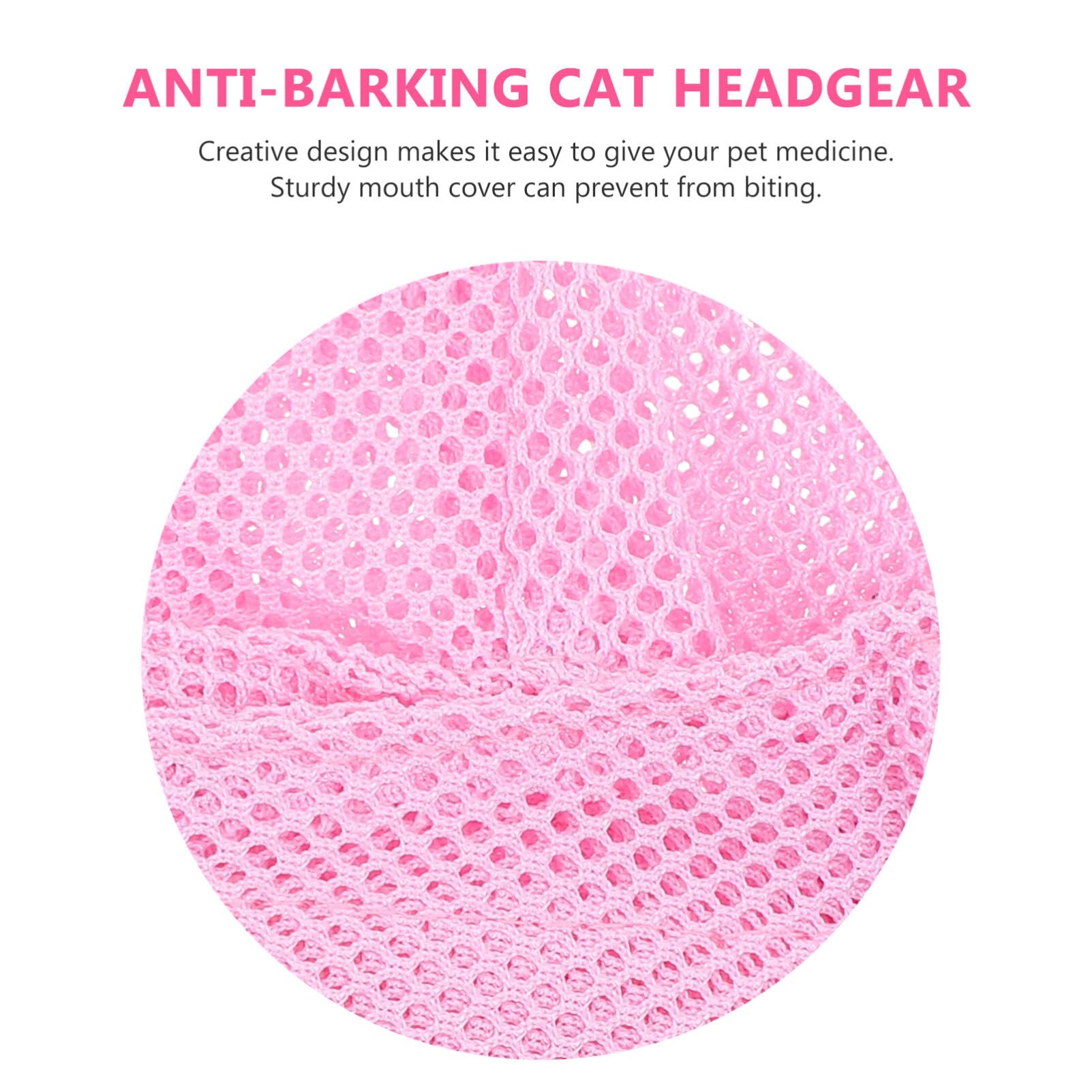 Balacoo Cat Muzzle - Breathable Pet Grooming Muzzle & Recovery Collar for Kittens, Soft Polyester Mesh Shower Net Bag - Prevents Licking & Chewing - Perfect for Vet Visits, Bathing, and Post-Surgery Care