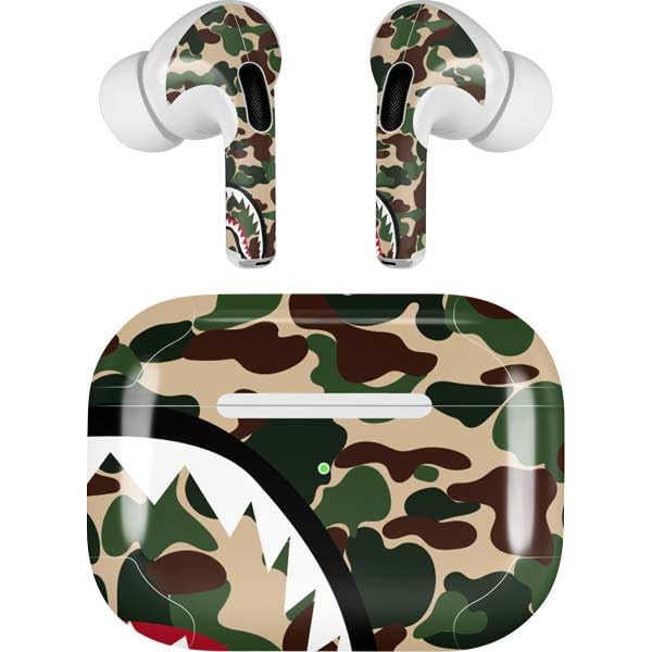 Premium Skinit Decal Audio Skin for Apple AirPods Pro - Shark Teeth Street Camo Design | Protective Vinyl Wrap for Wireless Earbuds | Perfect for Gym, Travel & Daily Use