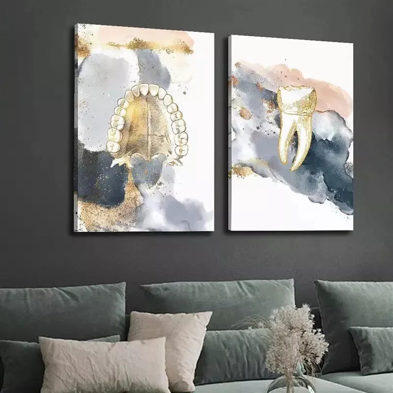 2-Piece Abstract Texture Wall Art Canvas - 50x75cm Framed Decorative Painting | High-Quality Print | 100% Australian Made | Ready to Hang | Perfect for Living Room, Bedroom & Office Decor