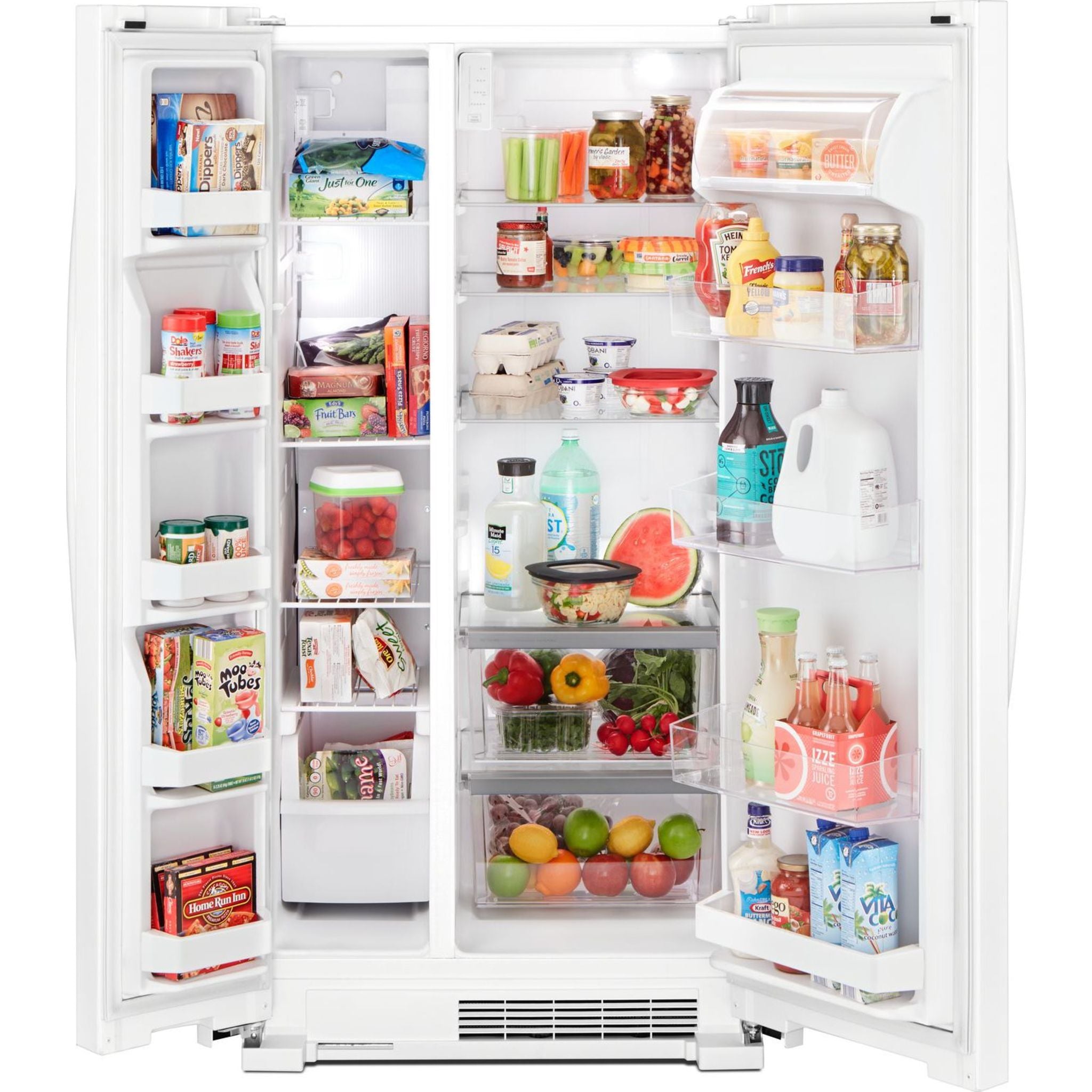 Whirlpool WRS312SNHW Side by Side Refrigerator - 21.6 Cu. Ft. Energy Star Certified, White | Perfect for Kitchens, Offices & Small Spaces