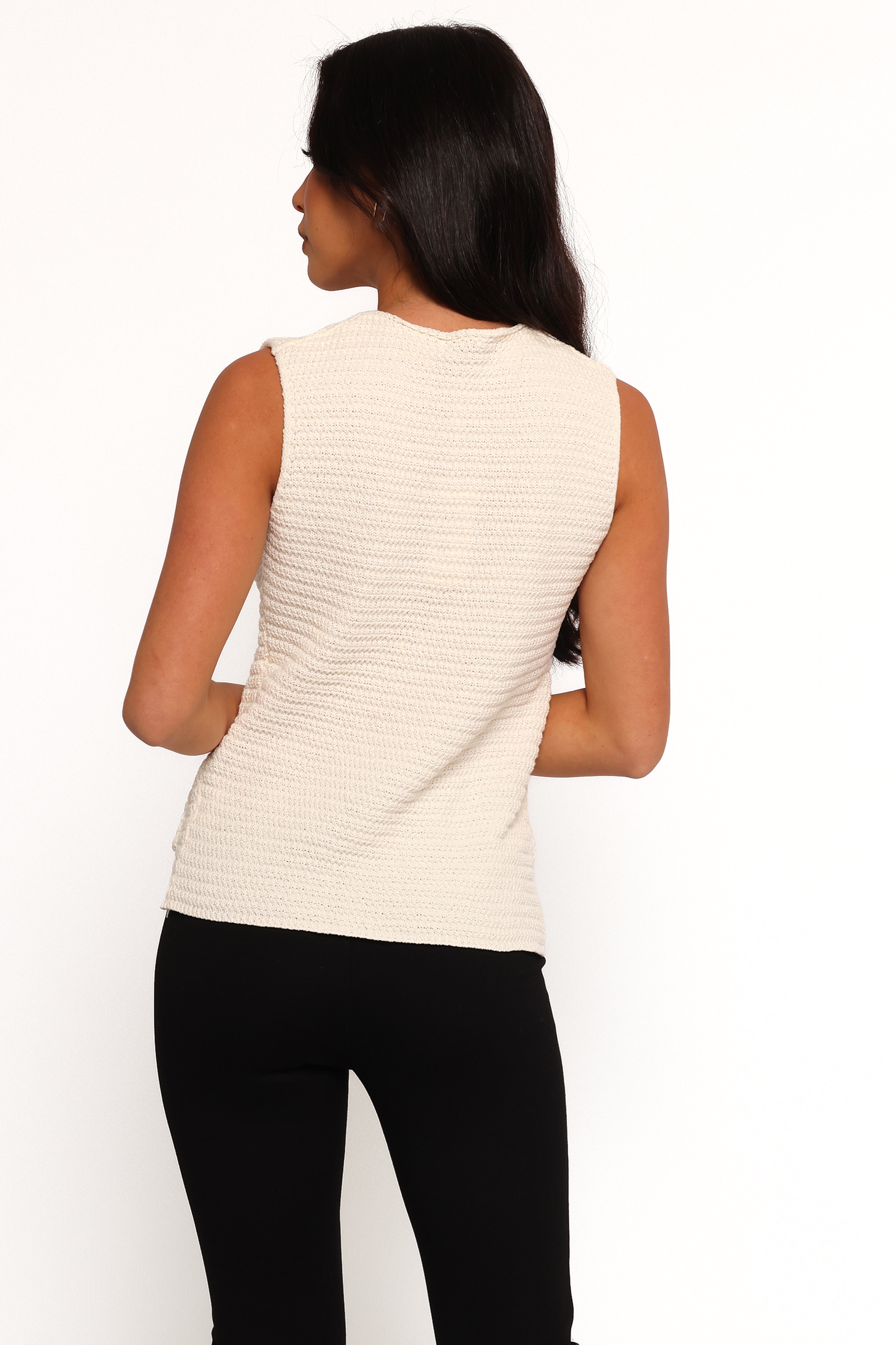 Blair Women's Knit Vest - Soft & Stylish White Cardigan for Layering | Perfect for Office, Casual Outfits & Fall Fashion
