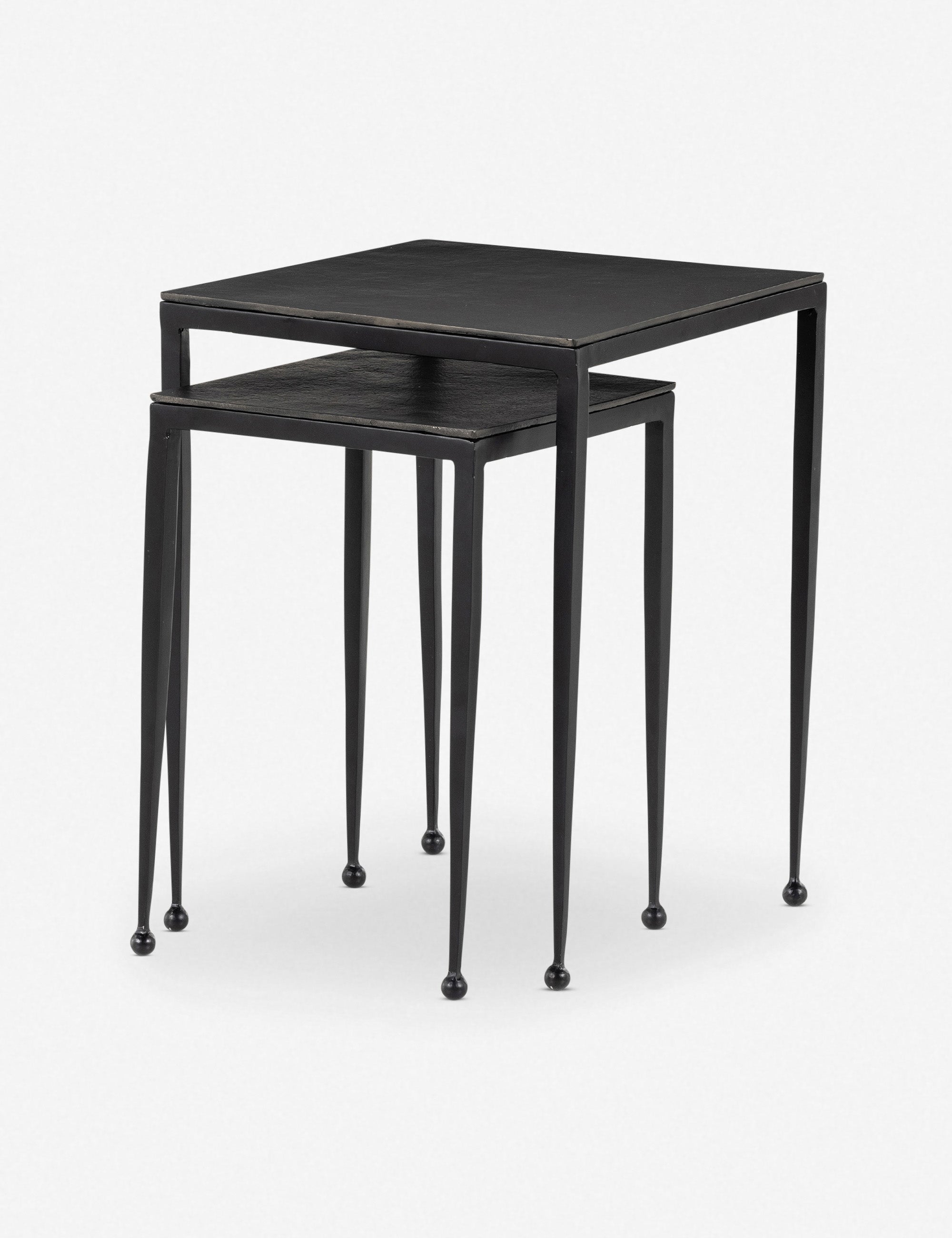 Soares Nesting Side Tables Set of 2 - Modern End Tables for Living Room, Bedroom or Office - Space Saving Accent Furniture for Small Spaces