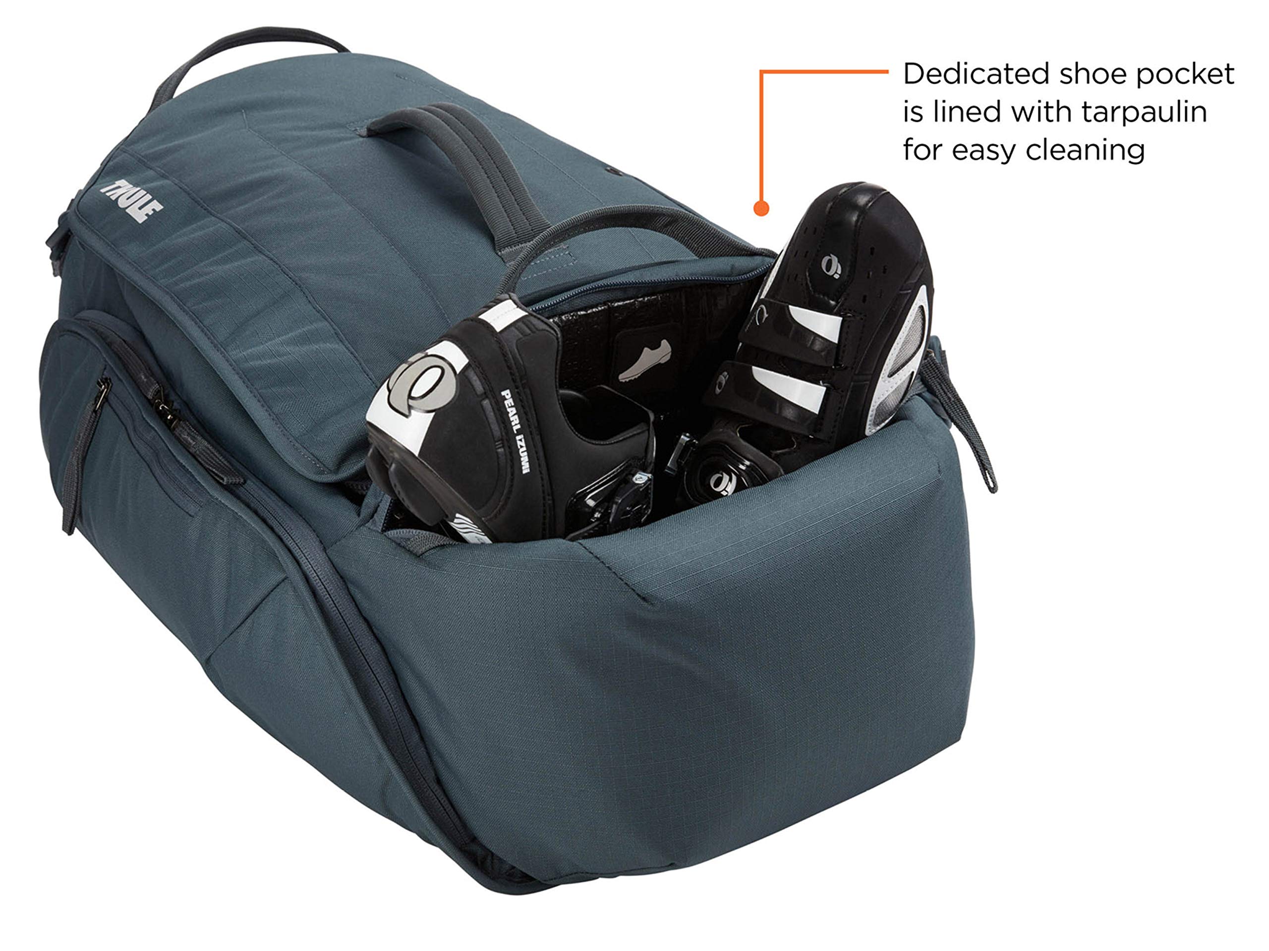 Thule Roundtrip Bike Gear Duffel Bag - Waterproof Travel Duffel for Bicycle Accessories & Equipment - Perfect for Cycling Trips, Bike Commuting & Outdoor Adventures
