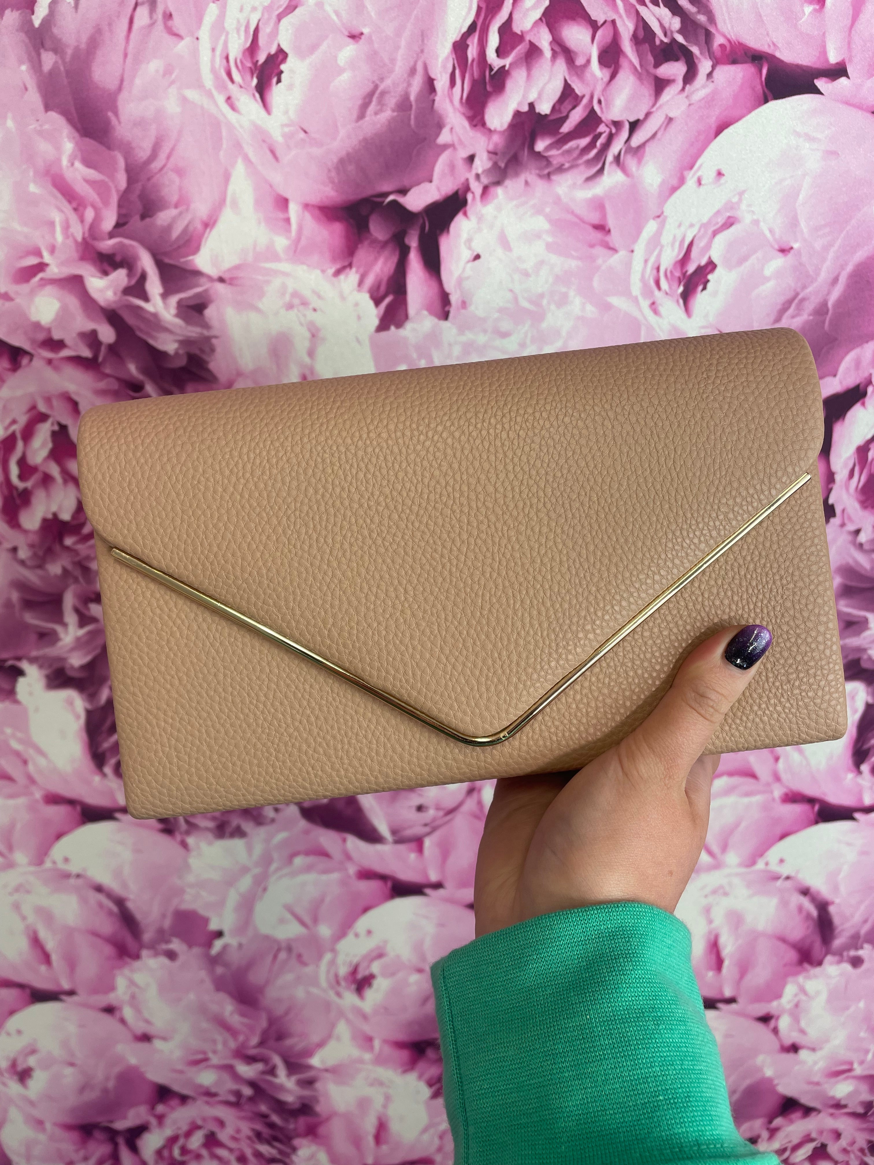 Anna Envelope Clutch Bag for Women - Elegant Crossbody Purse with Wristlet Strap (Multiple Colors) | Perfect for Evening Parties, Weddings & Date Nights