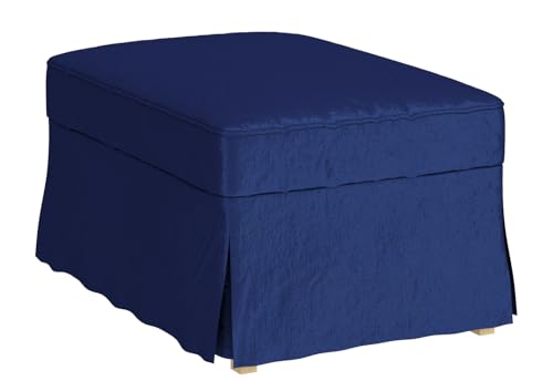 Uppland Ottoman Velvet Blue