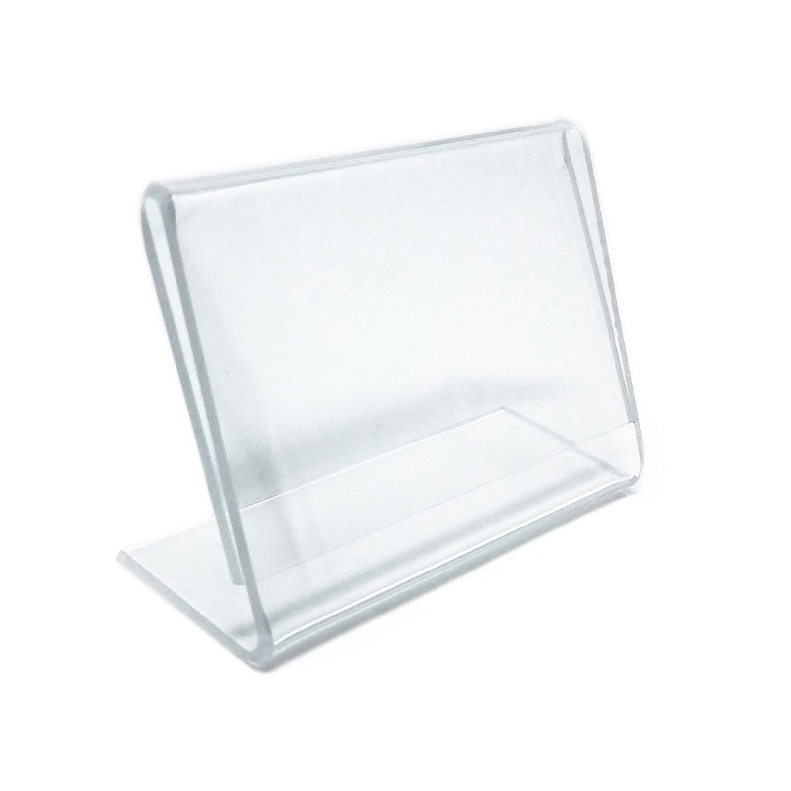 Small Acrylic L-Shaped Countertop Sign Holder - 2.5