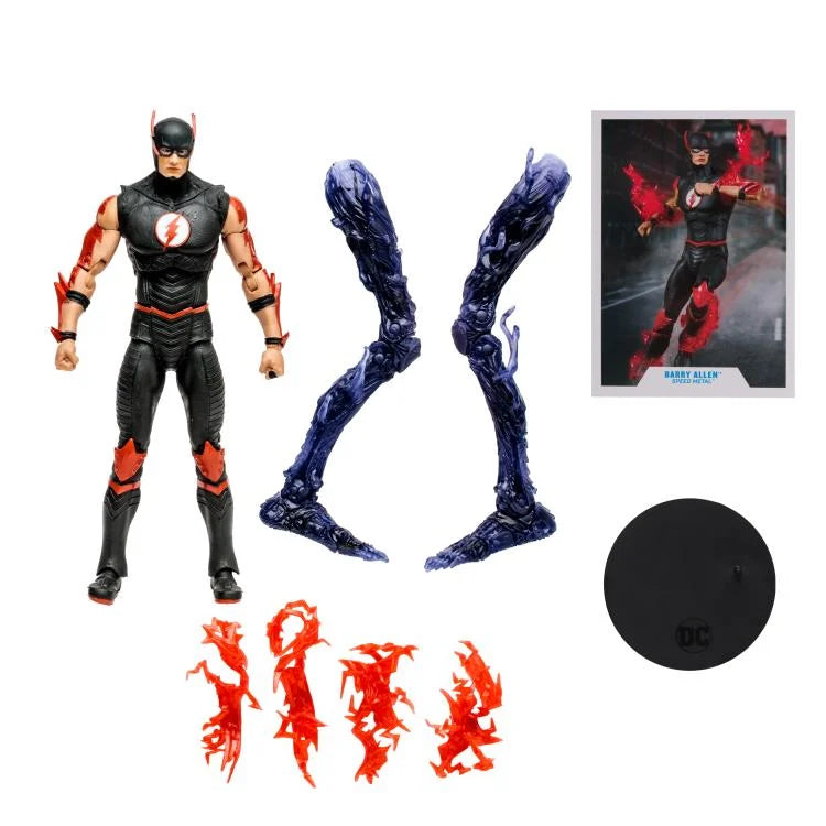 Speed Metal DC Multiverse Barry Allen Action Figure (Collect to Build: The Darkest Knight) - Perfect for DC Comics Fans and Collectors, Great for Display and Play