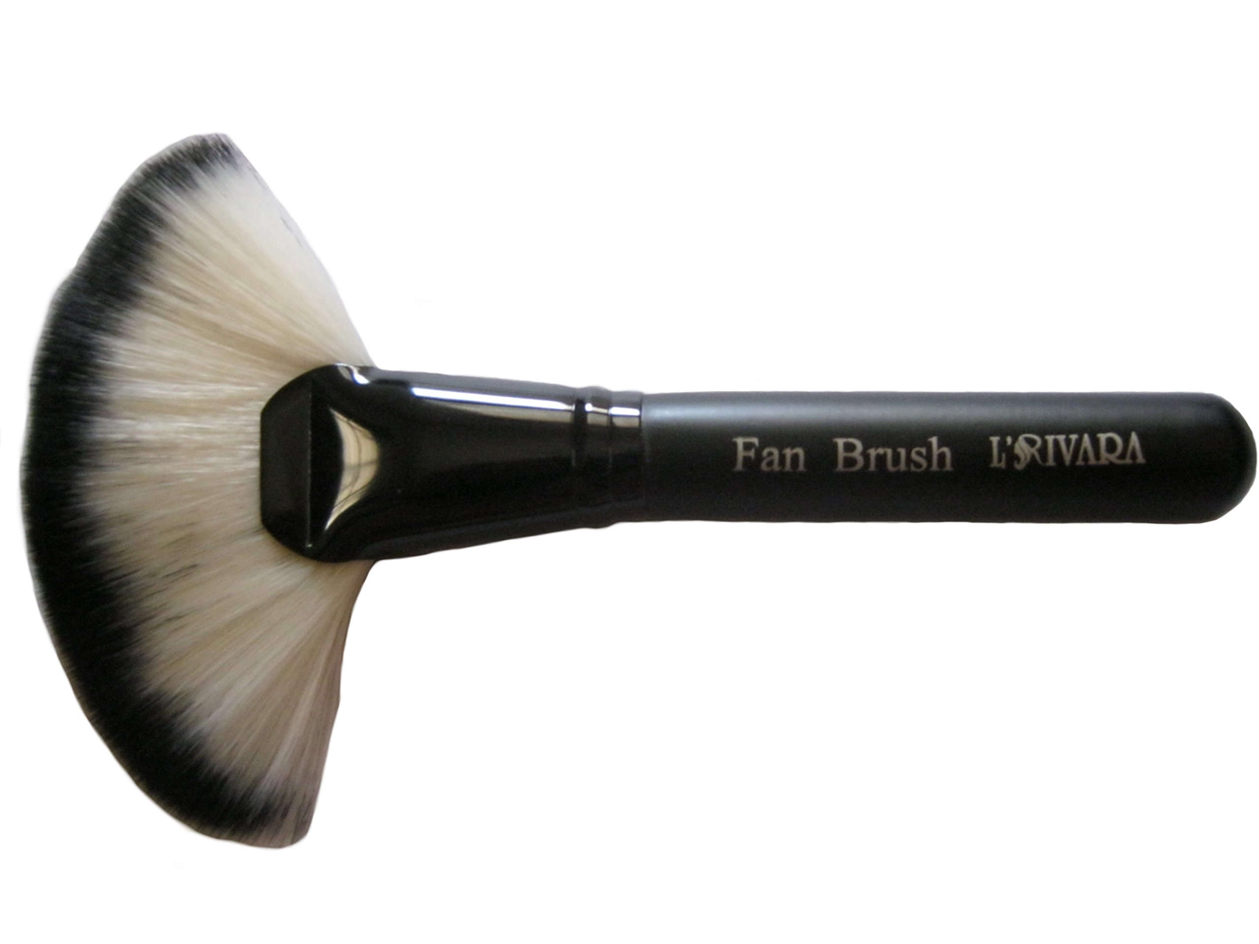 L'Rivara Soft Fan Shape Makeup Brush for Blush & Loose Powder - Flawless Foundation Application - Perfect for Everyday Makeup & Professional Beauty Looks (LR-107)