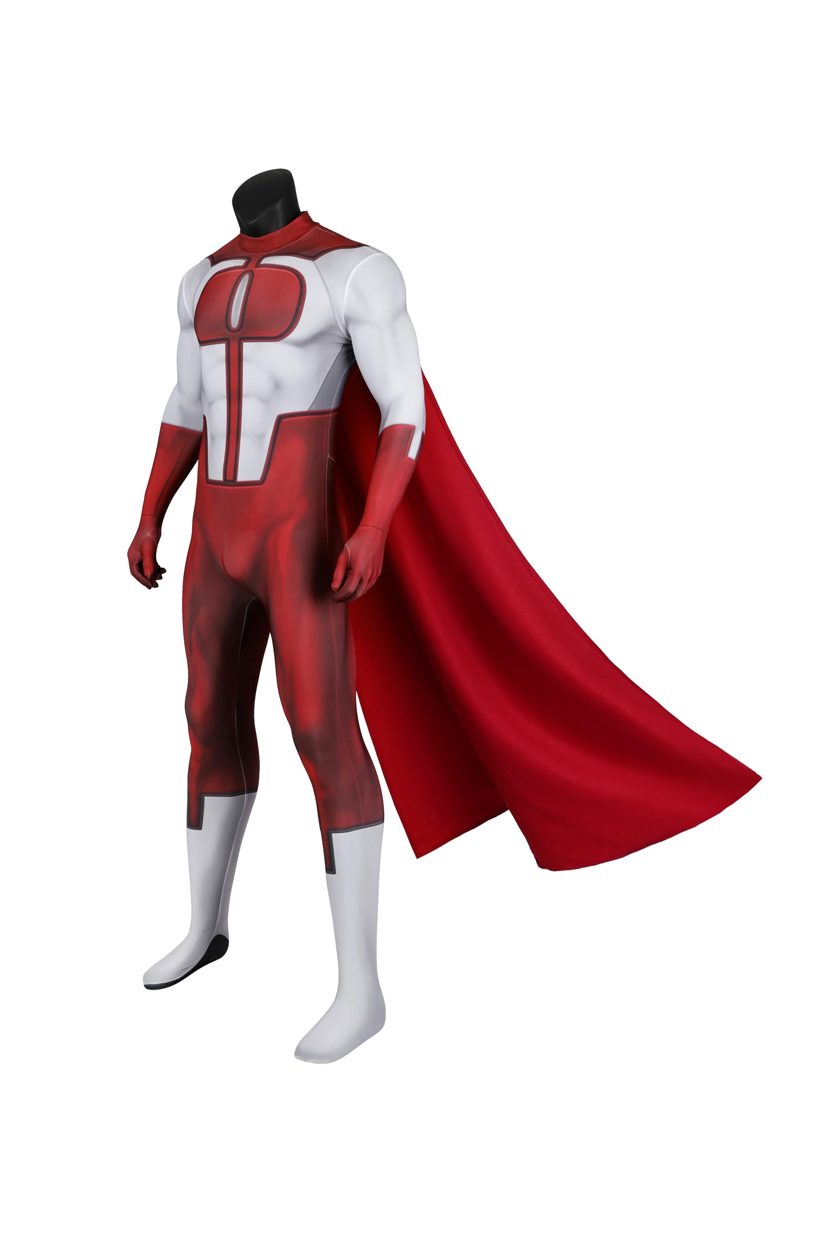 Omni Man Costume for Men - Nolan Grayson Superhero Suit | Adult Red Bodysuit for Halloween, Cosplay & Comic Con
