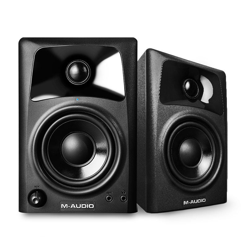 M Audio AV32 Studio Monitor Speakers (Pair) - Professional Studio-Grade Sound for Music Production, Mixing & Home Recording