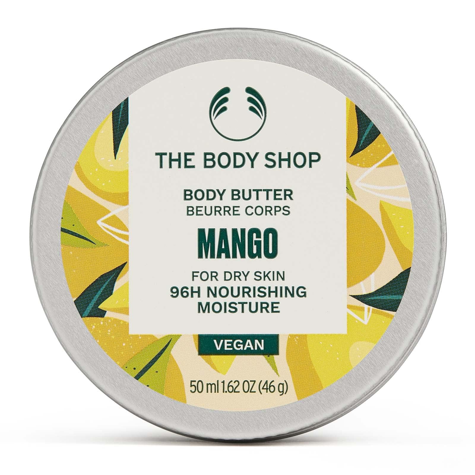 The Body Shop Mango Body Butter 50ml - Ultra Hydrating & Nourishing for Dry Skin - Perfect for Daily Moisturizing & After-Sun Care