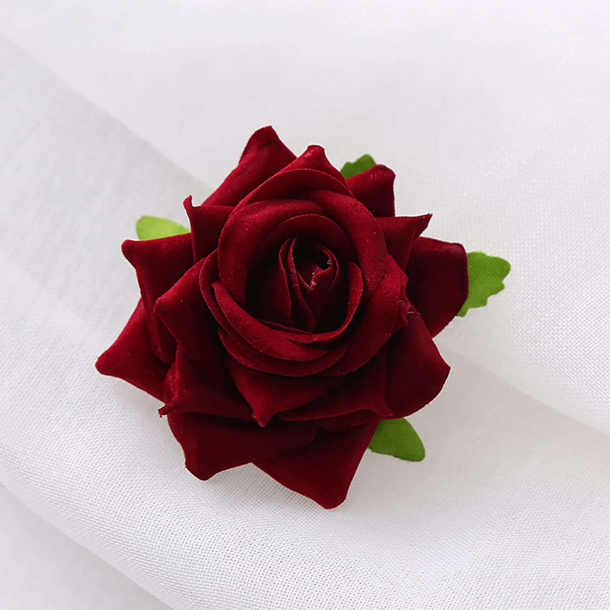 6 PCS Red Rose Flower Hair Clips for Women & Girls - Elegant Wedding Hair Accessories, Flamenco Dancer Brooches - Perfect for Bridal, Parties & Special Occasions