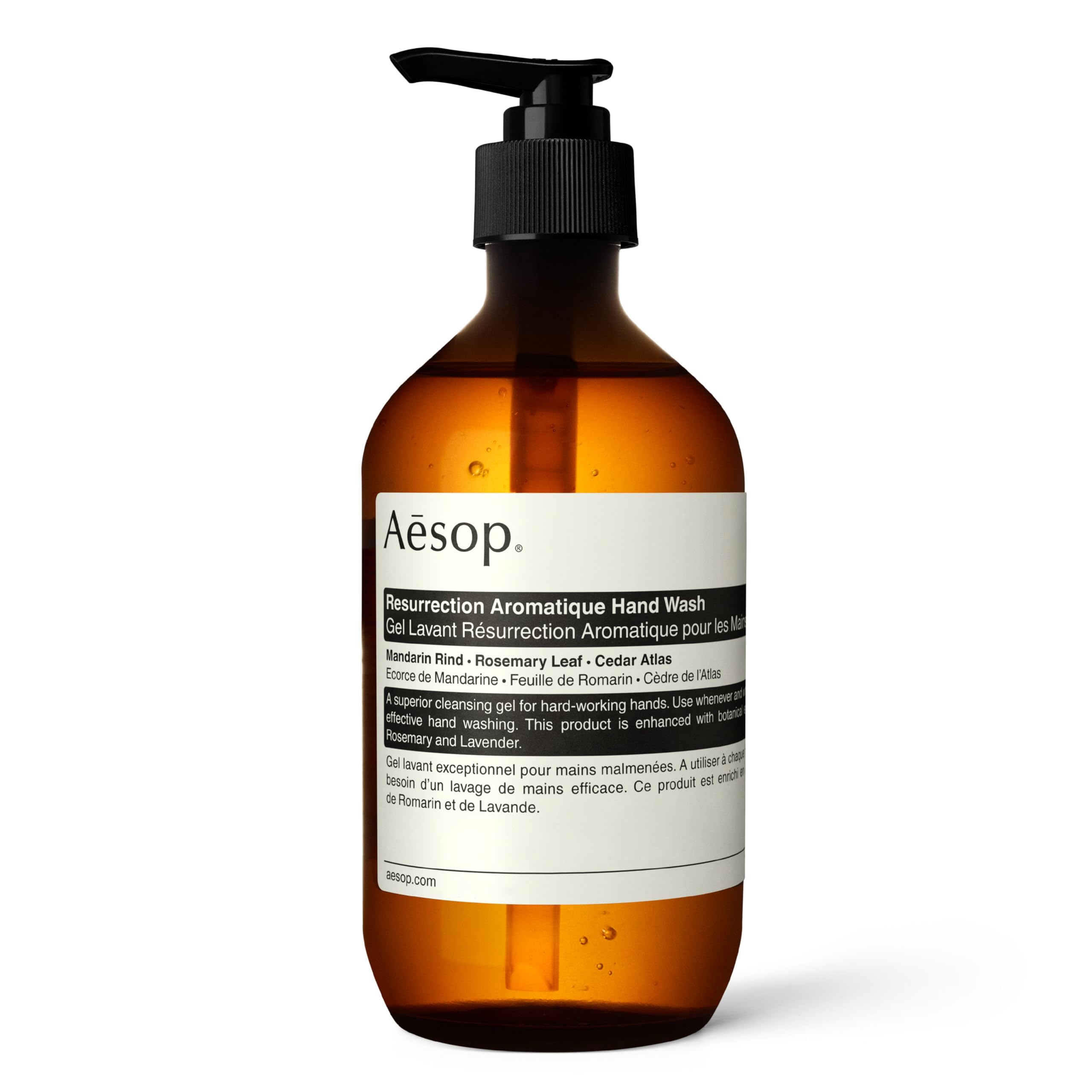 Aesop A Rose by Any Other Name Body Cleanser & Resurrection Aromatique Hand Wash Set - Paraben-Free, Cruelty-Free, Vegan Skincare Duo for Luxurious Bathroom & Spa Experience