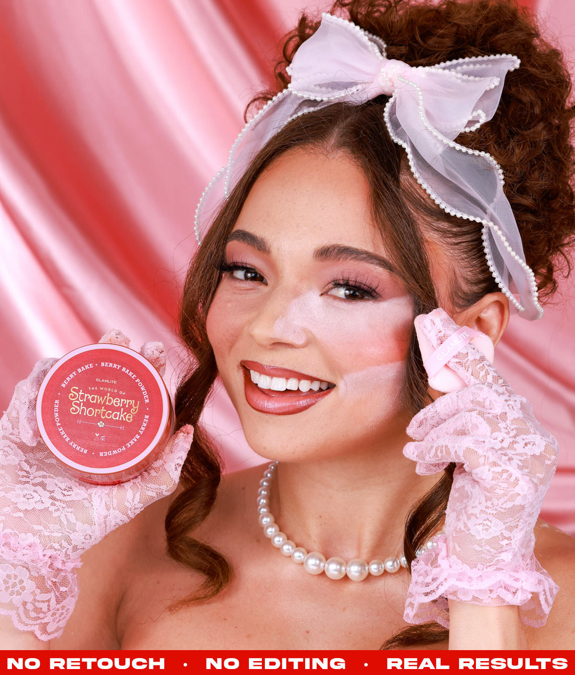 Strawberry Shortcake Bake & Set Powder - Long-Lasting Makeup Setting Powder for Oily Skin, Perfect for Baking & Finishing - Ideal for Daily Use, Special Occasions, and Professional Makeup Artists