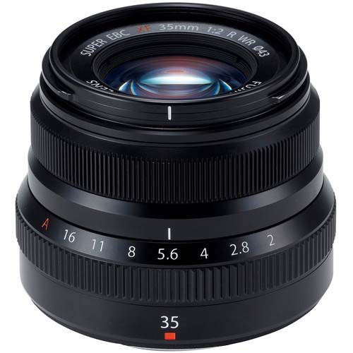 Fujifilm Fujinon XF 35mm f/2 R WR Prime Lens (Black) - Compact Weather-Resistant Lens for Street Photography, Portraits & Travel | Compatible with Fujifilm X-Mount Mirrorless Cameras