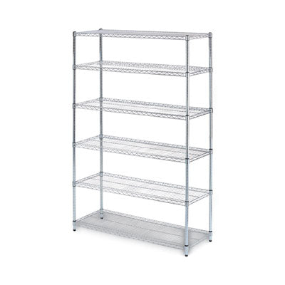 Alera® NSF Certified 6-Tier Wire Shelving Unit - 48