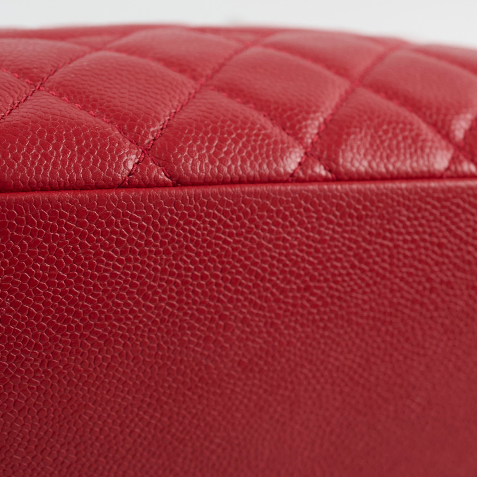 Chanel Caviar Leather Grand Shopping Tote GST Handbag - Red Luxury Designer Tote Bag for Women | Perfect for Work, Travel & Everyday Use