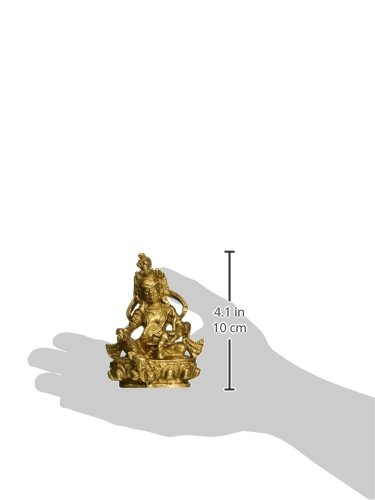 Kubera - Hindu God of Wealth & Prosperity - Handcrafted Brass Statue for Home Altar, Office Decor & Spiritual Blessings