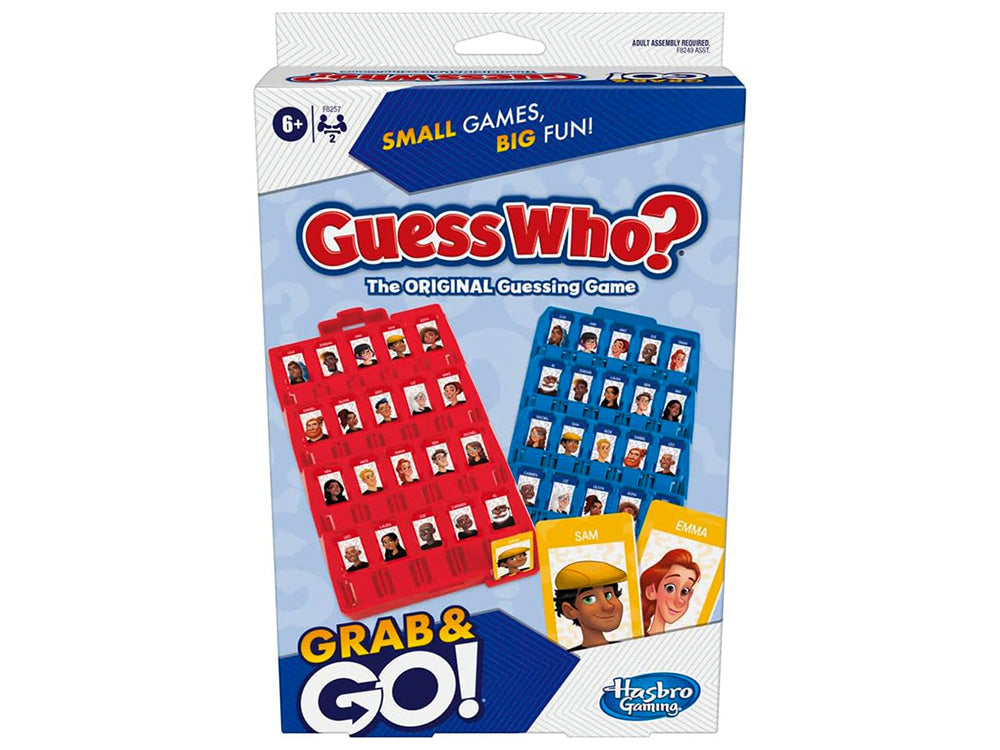 Guess Who? Grab And Go Board Game - Fun Family Party Game for Kids & Adults - Perfect for Game Nights, Travel, and Classroom Activities