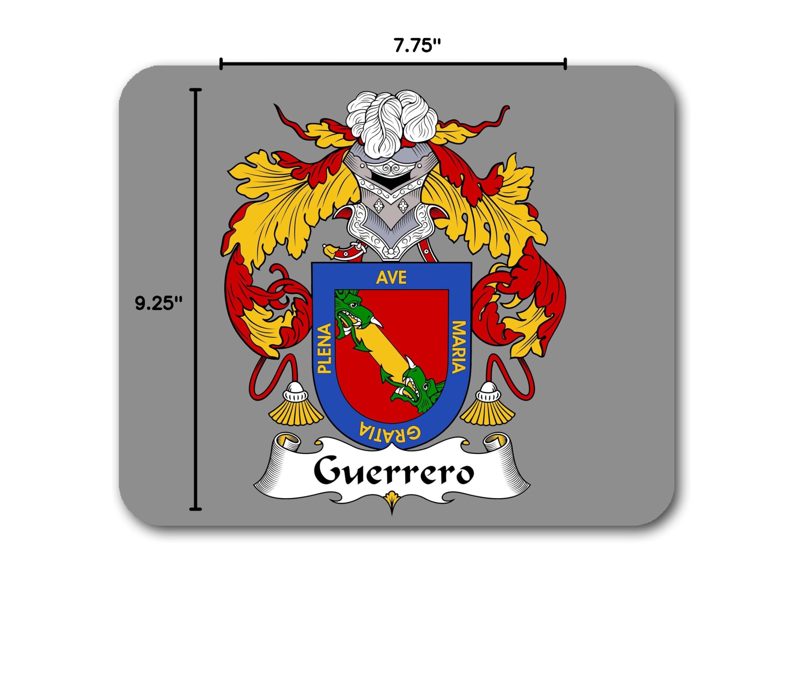 Guerrero Coat of Arms Mouse Pad - Premium Gaming & Office Desk Mat with Non-Slip Rubber Base - Perfect for PC, Laptop, and Computer Workstations
