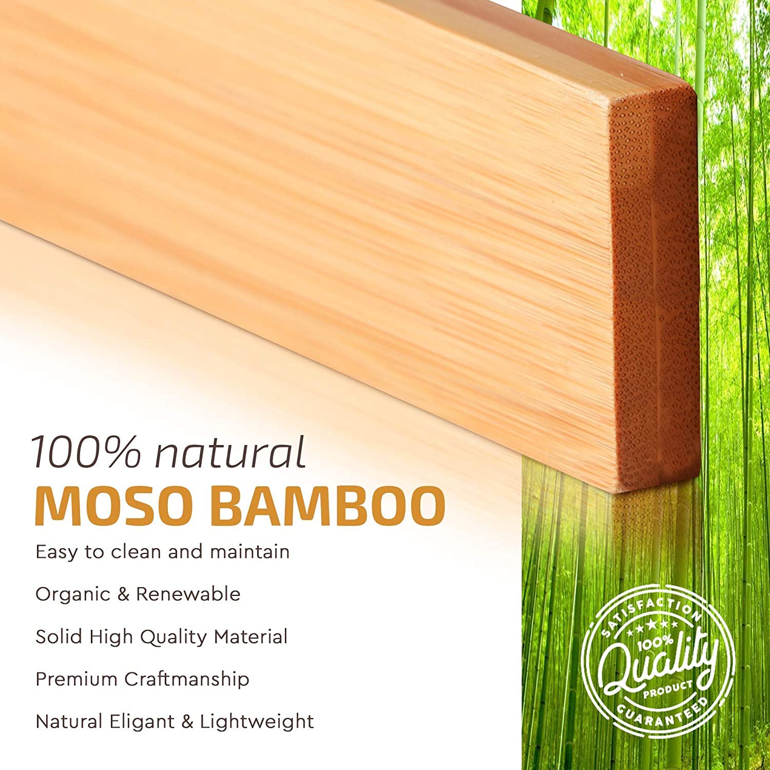 Expandable Bamboo Drawer Organizer Set - 6 Pack Adjustable Kitchen Drawer Dividers (17