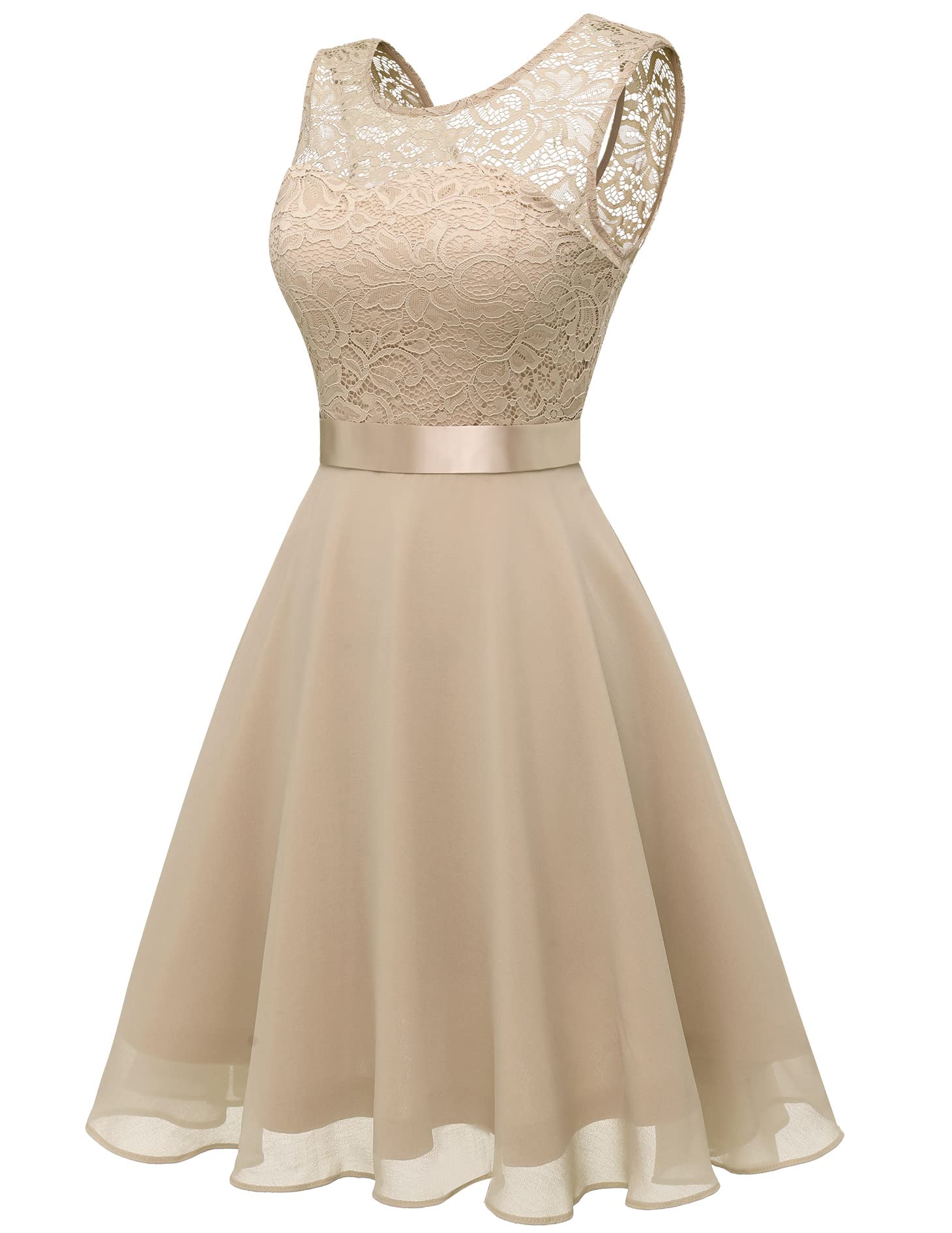 BeryLove Women's Short Prom Dress Lace Formal Cocktail Party Dress - Perfect for Wedding Guest, Bridesmaid, Homecoming, and Special Occasions