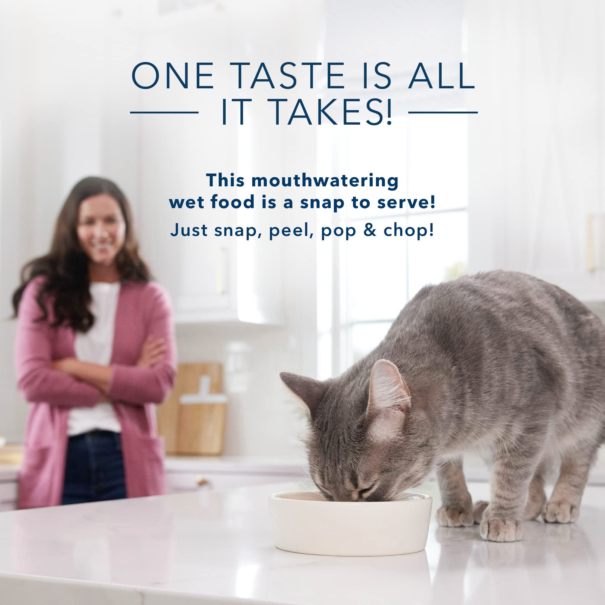 Blue Buffalo Tastefuls Spoonless Singles Natural Wet Cat Food Paté - Beef Entreé, 2.6-oz Twin-Pack Trays (24 Count) | Grain-Free Wet Cat Food for Adult Cats | Perfect for Travel, Quick Meals & Picky Eaters